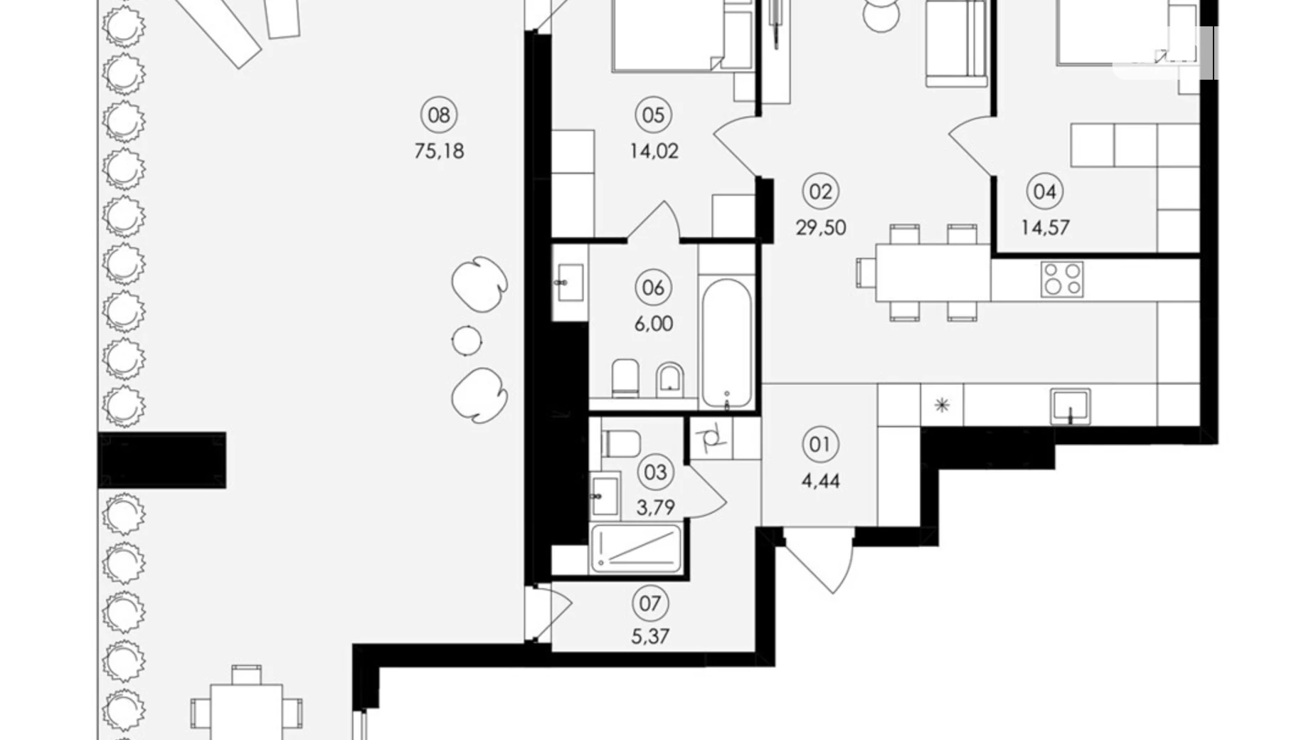 Продается 2-комнатная квартира 100.24 кв. м в Сокольниках, ул. Героев Майдана - фото 5