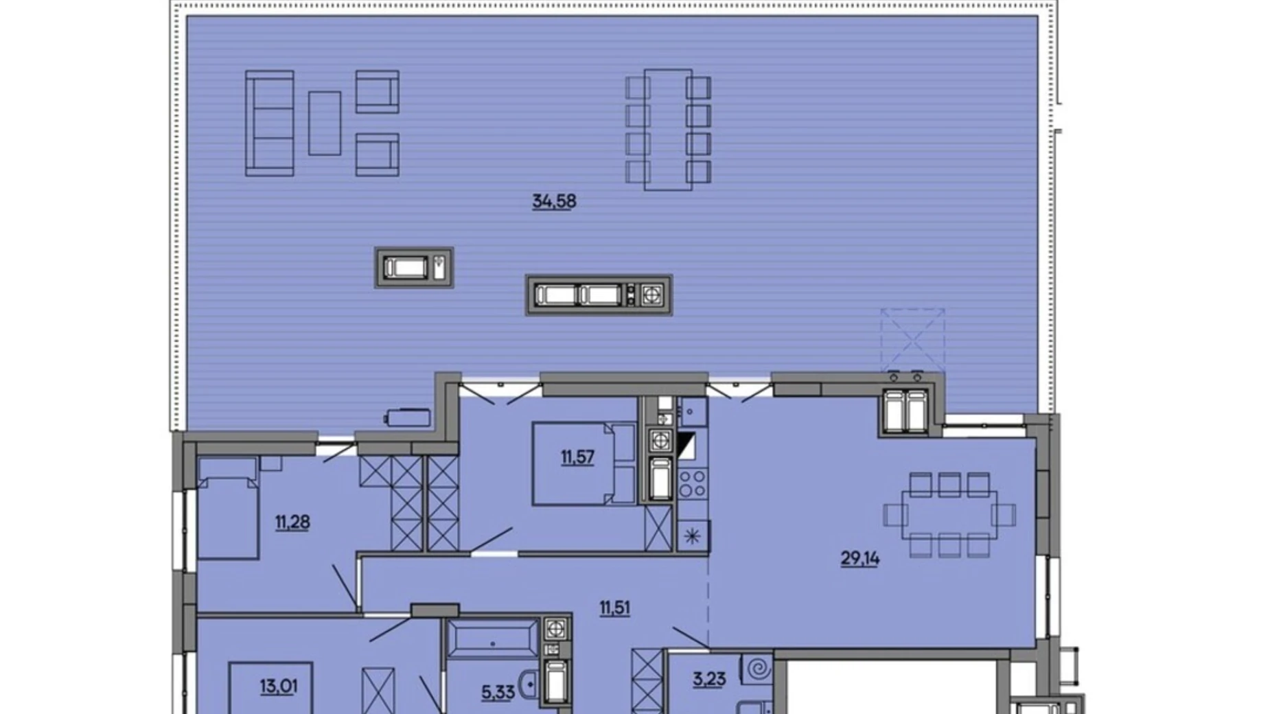 Продается 3-комнатная квартира 119.65 кв. м в Львове, ул. Миколайчука, 17 - фото 2