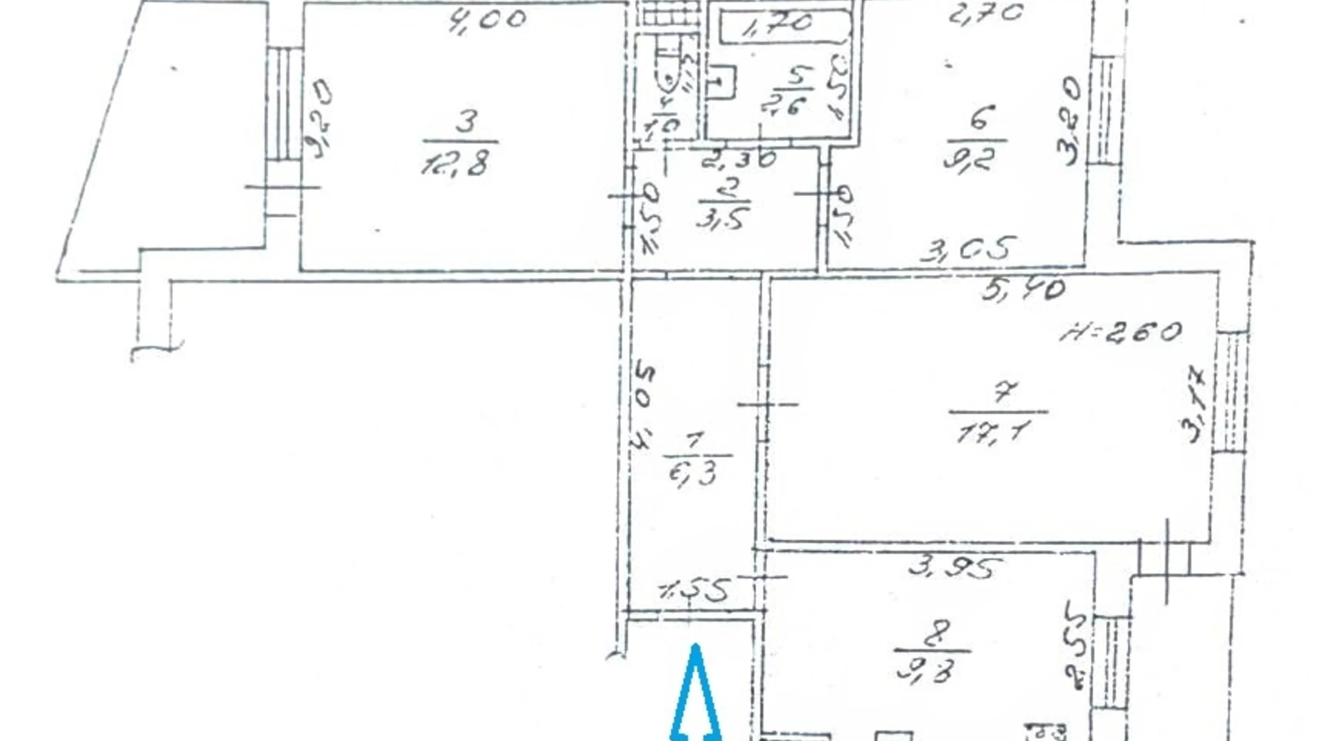 Продается 3-комнатная квартира 66 кв. м в Одессе, ул. Ярослава Баиса(Владимира Высоцкого) - фото 2