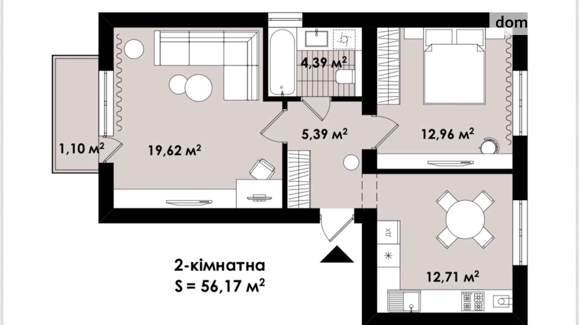 Продается 2-комнатная квартира 56 кв. м в Ровно, ул. Назара Небожинского(Павлюченко) - фото 4