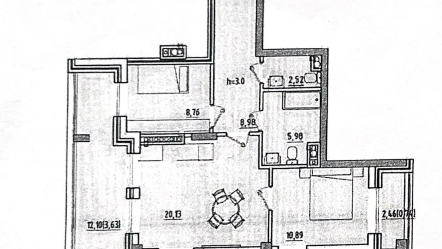 Продается 2-комнатная квартира 61.6 кв. м в Одессе, Фонтанская дор., 71А - фото 3