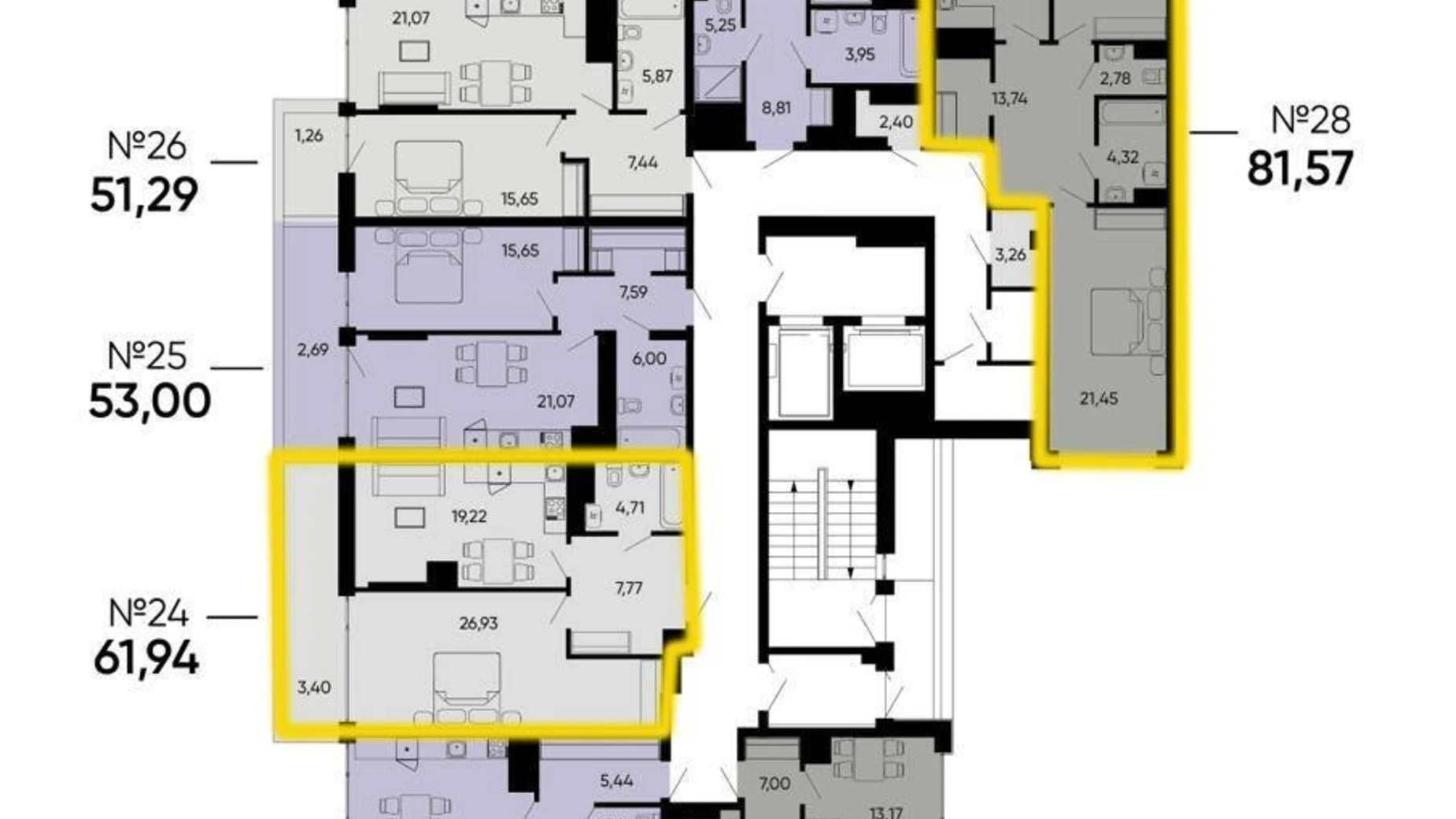 Продается 1-комнатная квартира 61.94 кв. м в Львове, ул. Раковского, 24А - фото 5