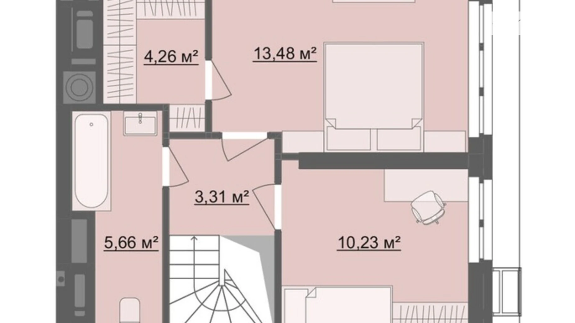 Продается 2-комнатная квартира 78.21 кв. м в Житомире, бул. Тетеревский, 25 - фото 3