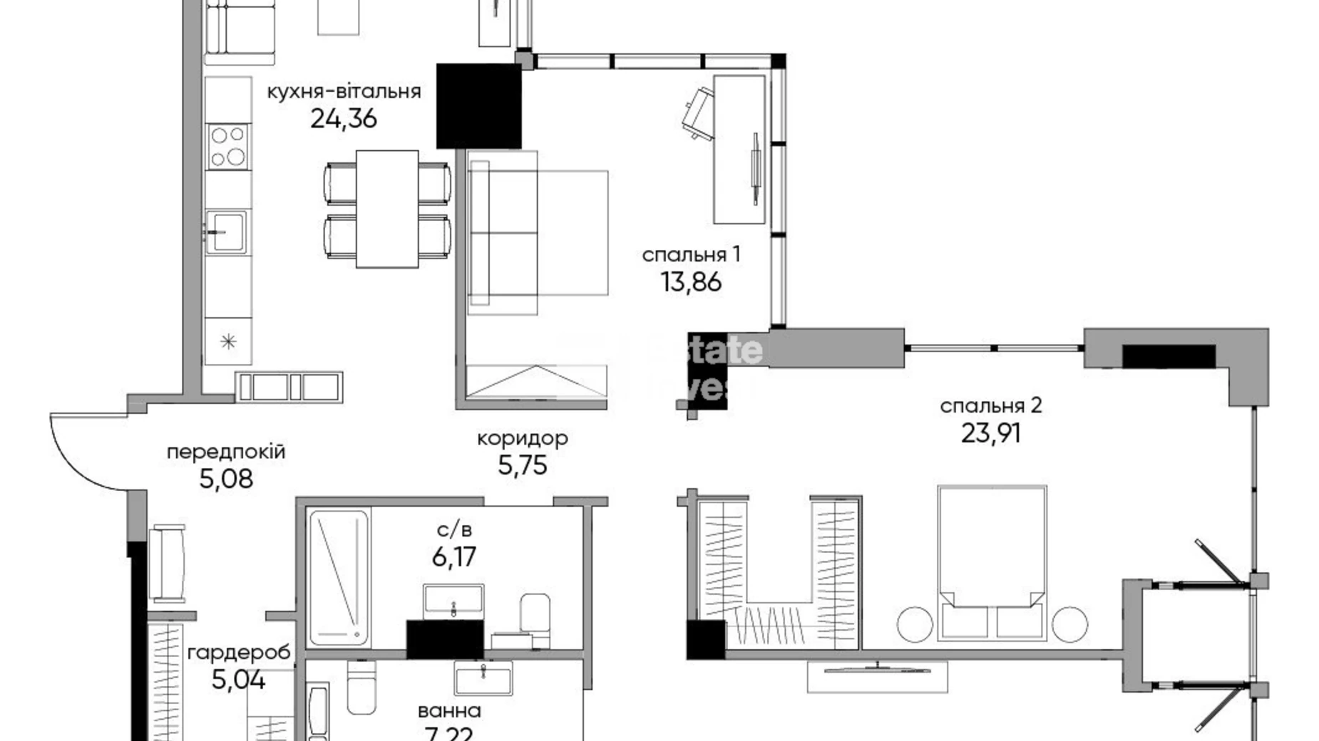 Продается 3-комнатная квартира 125 кв. м в Киеве, ул. Антоновича(Горького), 136-138 - фото 3