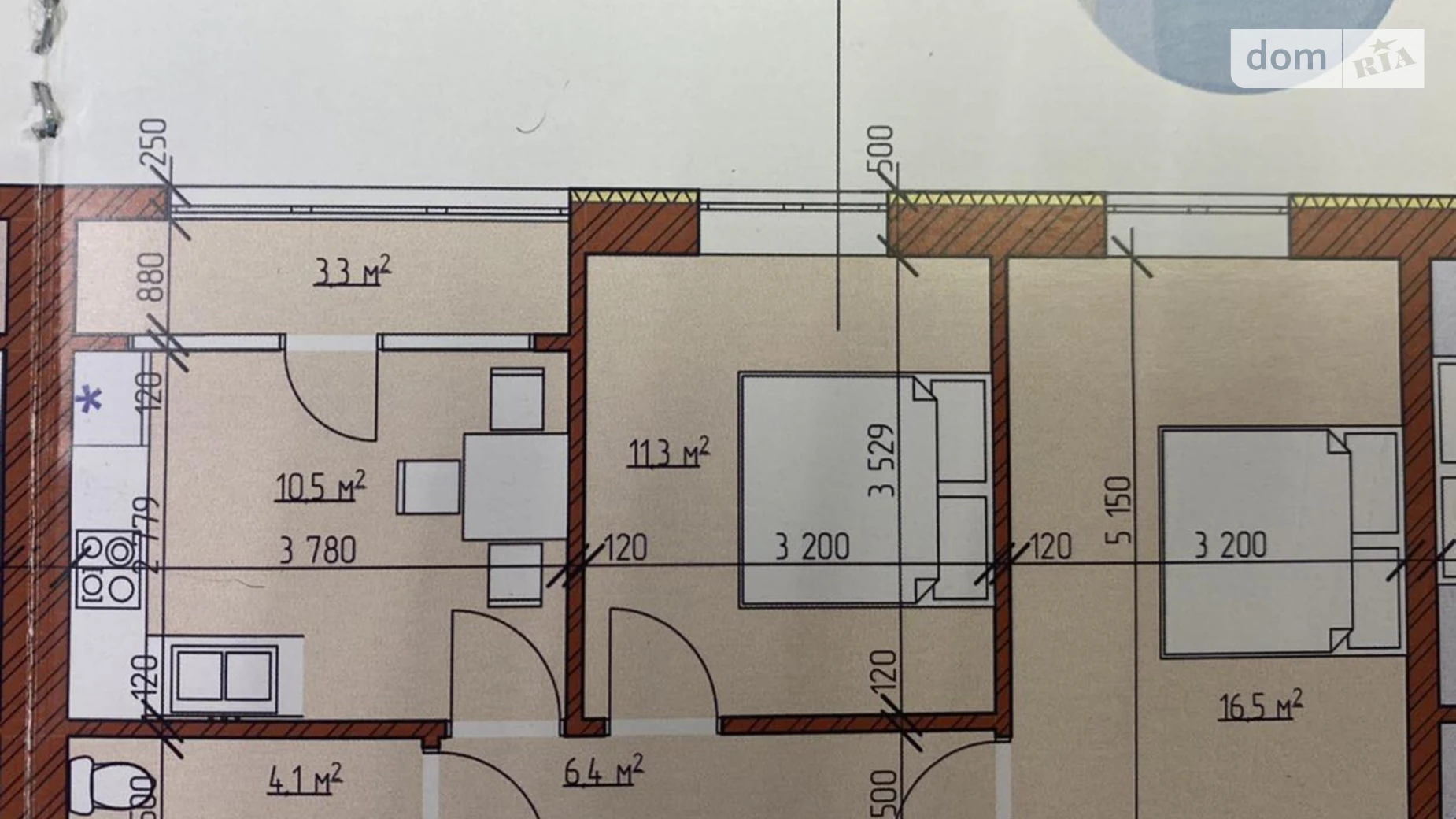 Продается 2-комнатная квартира 53 кв. м в Виннице, ул. Родниковая, 4 - фото 5