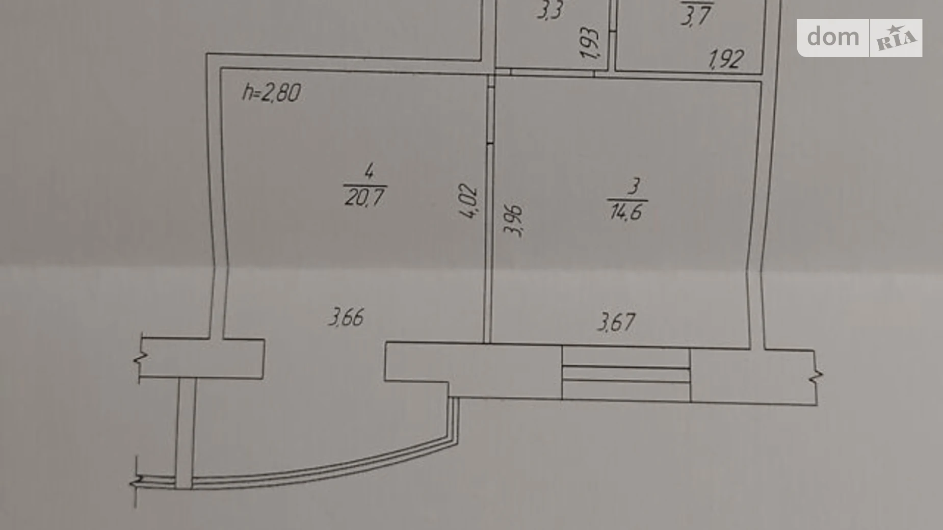 Продается 1-комнатная квартира 43 кв. м в, цена: 52900 $ - фото 4