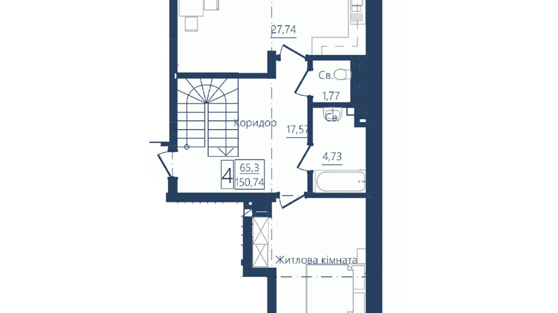 Продается 4-комнатная квартира 150.74 кв. м в Черновцах, цена: 135666 $ - фото 2