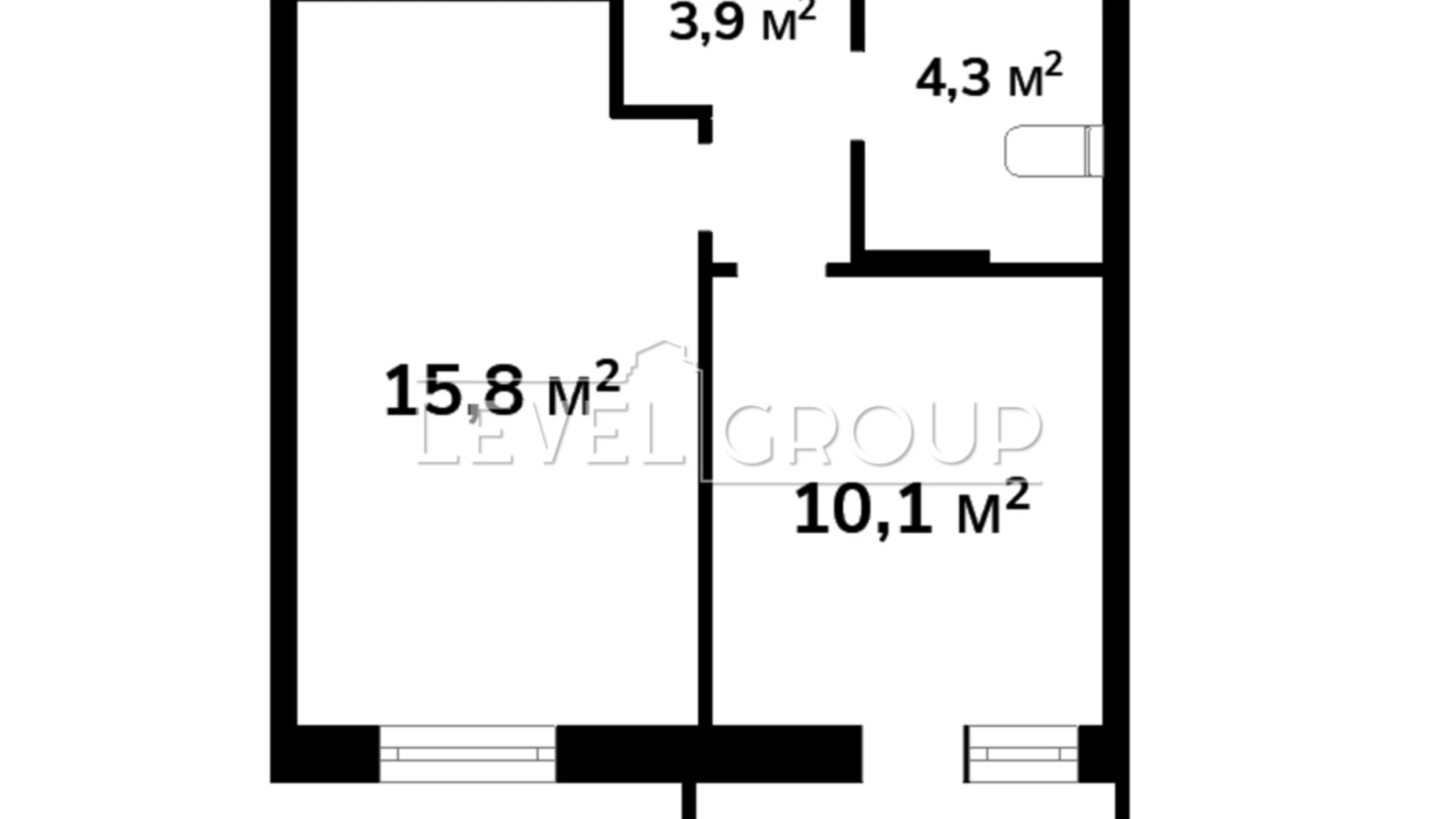 Продается 1-комнатная квартира 35.6 кв. м в Киеве, ул. Олега Мудрака(Генерала Наумова), 66 - фото 3