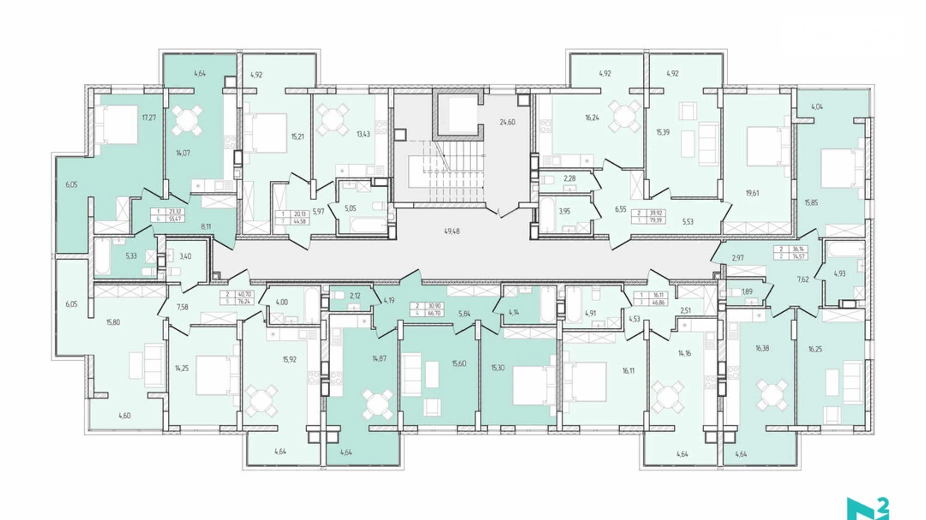 Продається 1-кімнатна квартира 46.86 кв. м у Хмельницькому, вул. Перемоги, 8А - фото 2