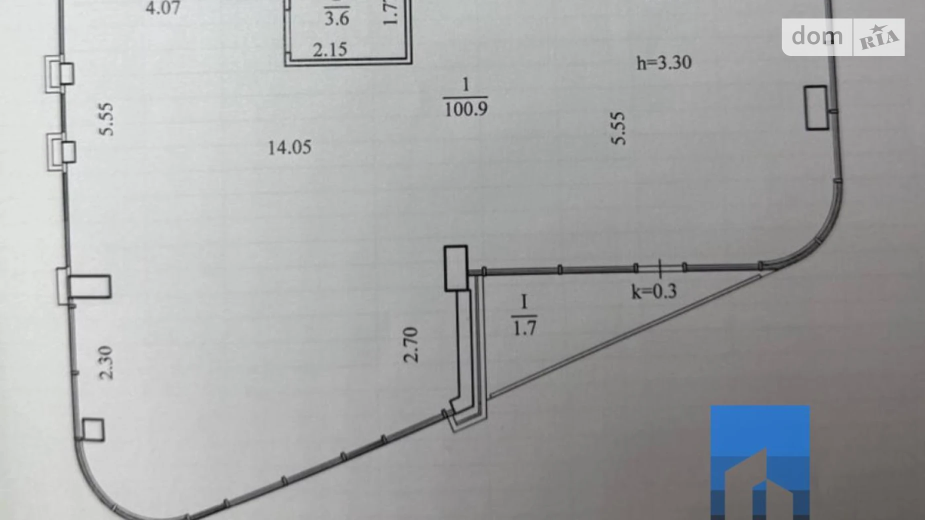 Продается 3-комнатная квартира 106 кв. м в Днепре, ул. Короленко, 2К - фото 2