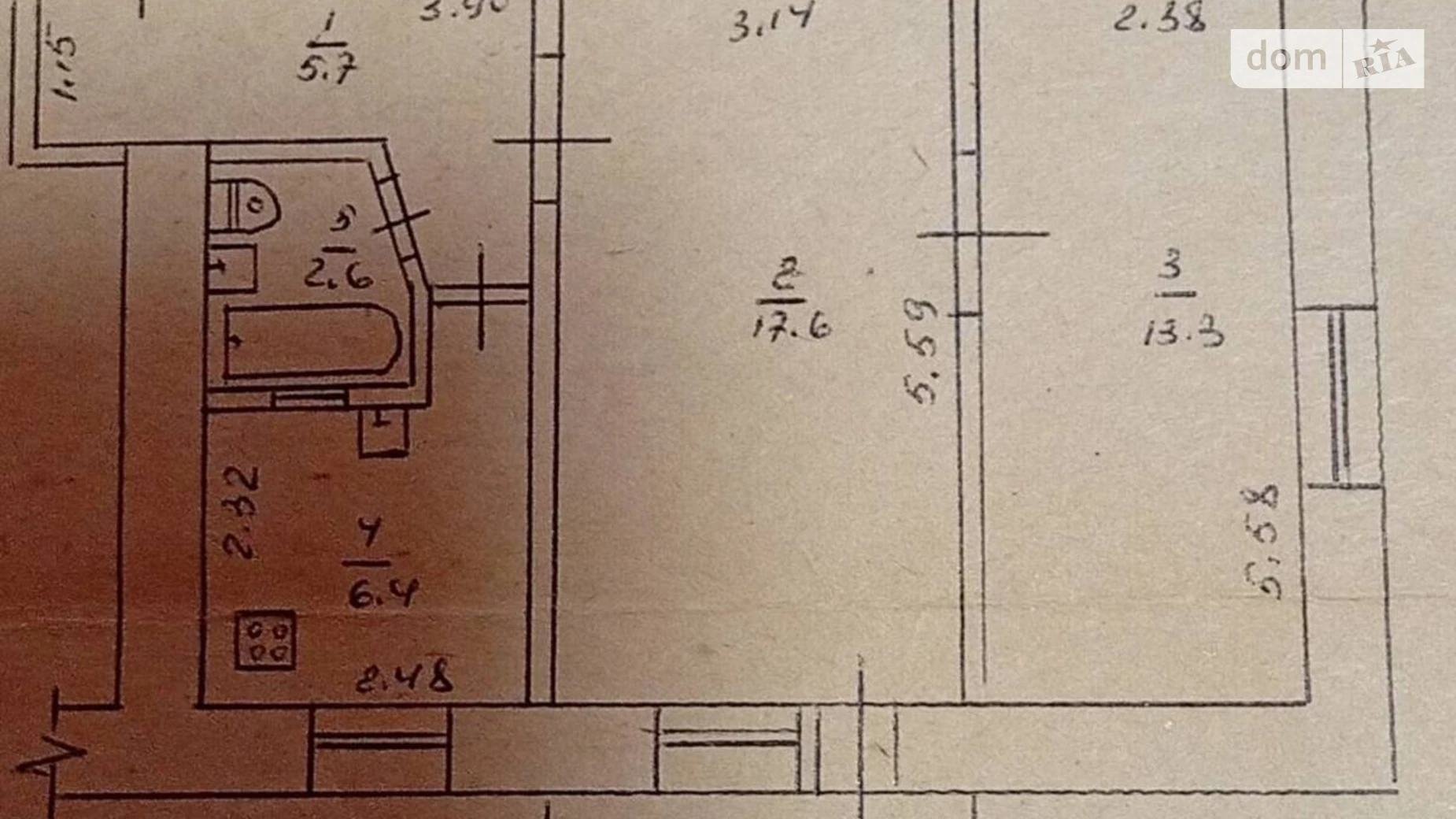 Продается 2-комнатная квартира 45.6 кв. м в Черкассах, ул. Крещатик, 186 - фото 2
