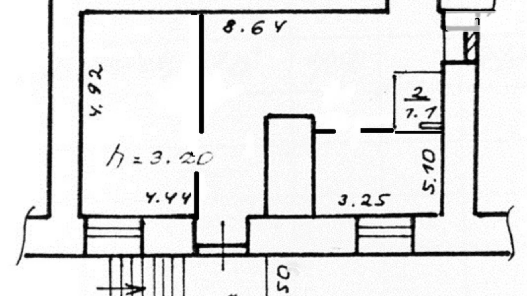 Здається в оренду приміщення вільного призначення 40.8 кв. м в 5-поверховій будівлі, цена: 30000 грн - фото 2
