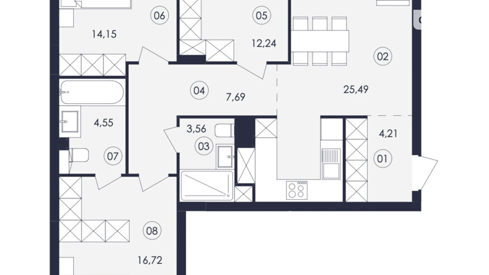 Продается 3-комнатная квартира 89 кв. м в Сокольниках, вул. Героев Майдана - фото 3