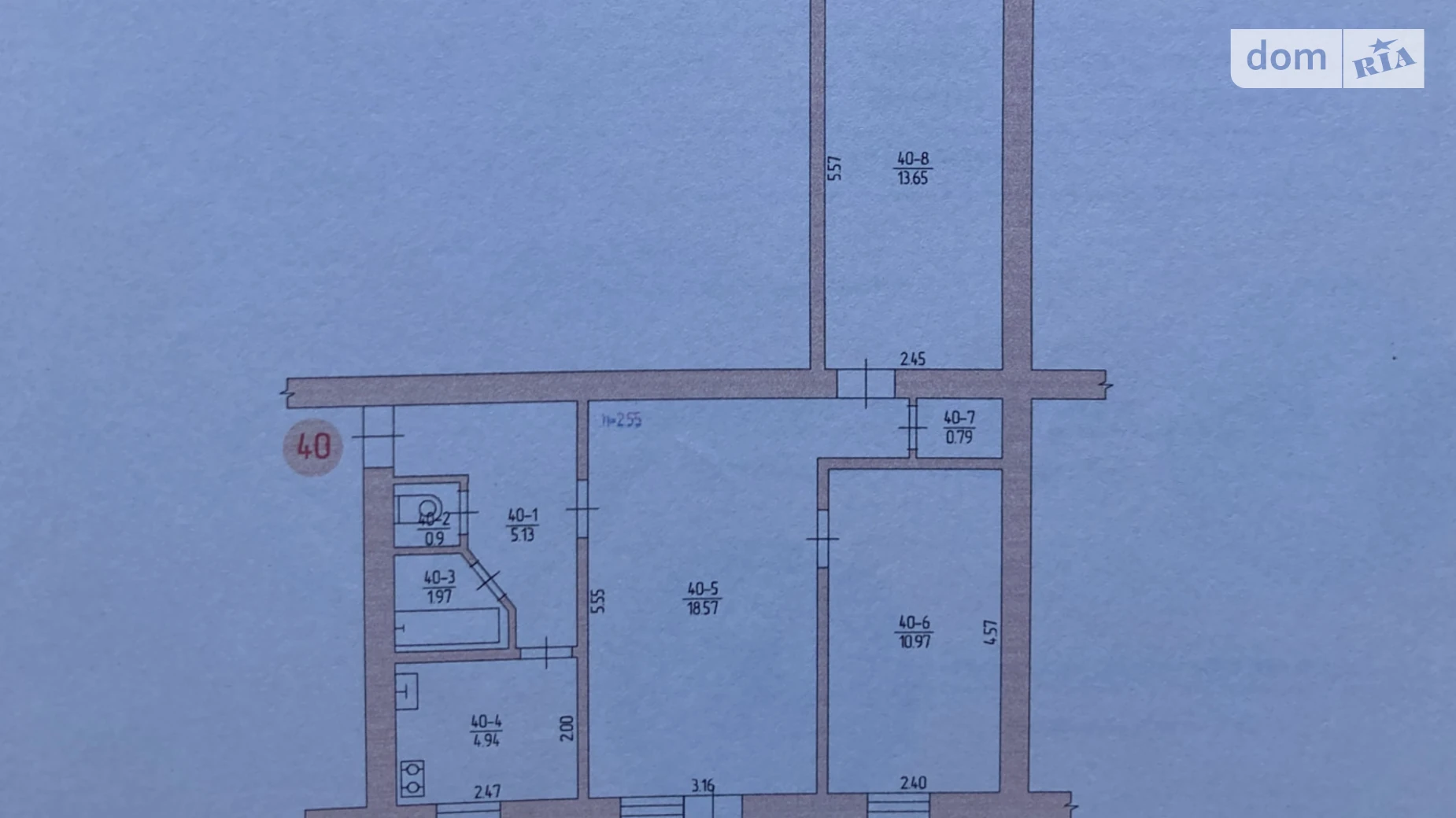 3-комнатная квартира 57.68 кв. м в Запорожье, ул. Яценко - фото 3
