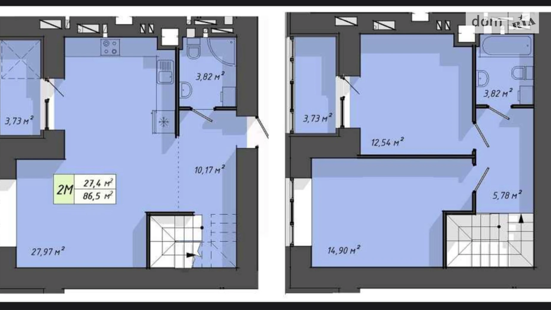 2-комнатная квартира 87 кв. м в Тернополе, ул. Львовская, 29 - фото 3