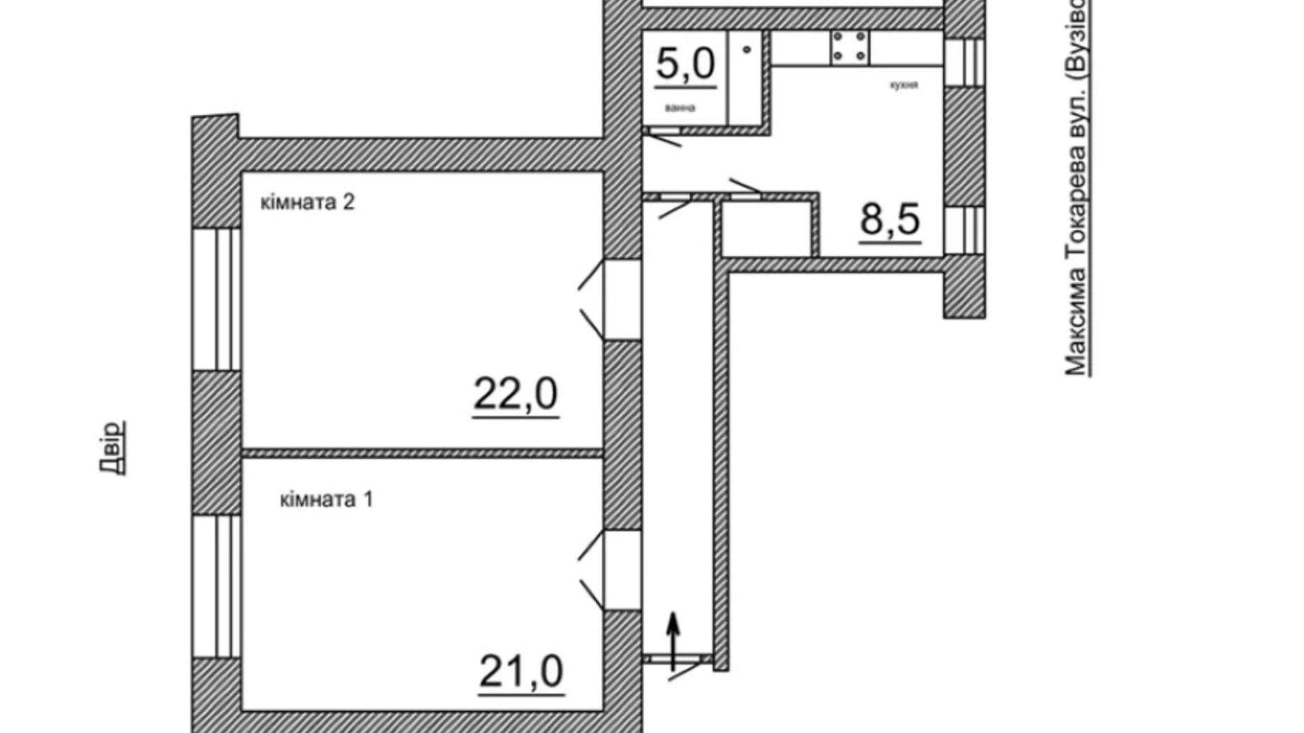 Продается 2-комнатная квартира 65 кв. м в Киеве, ул. Вузовская, 4 - фото 2