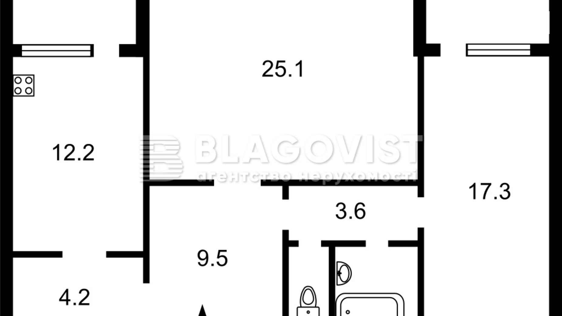 Продается 2-комнатная квартира 80.6 кв. м в Киеве, ул. Николая Голего(Лебедева-Кумача), 12 - фото 2