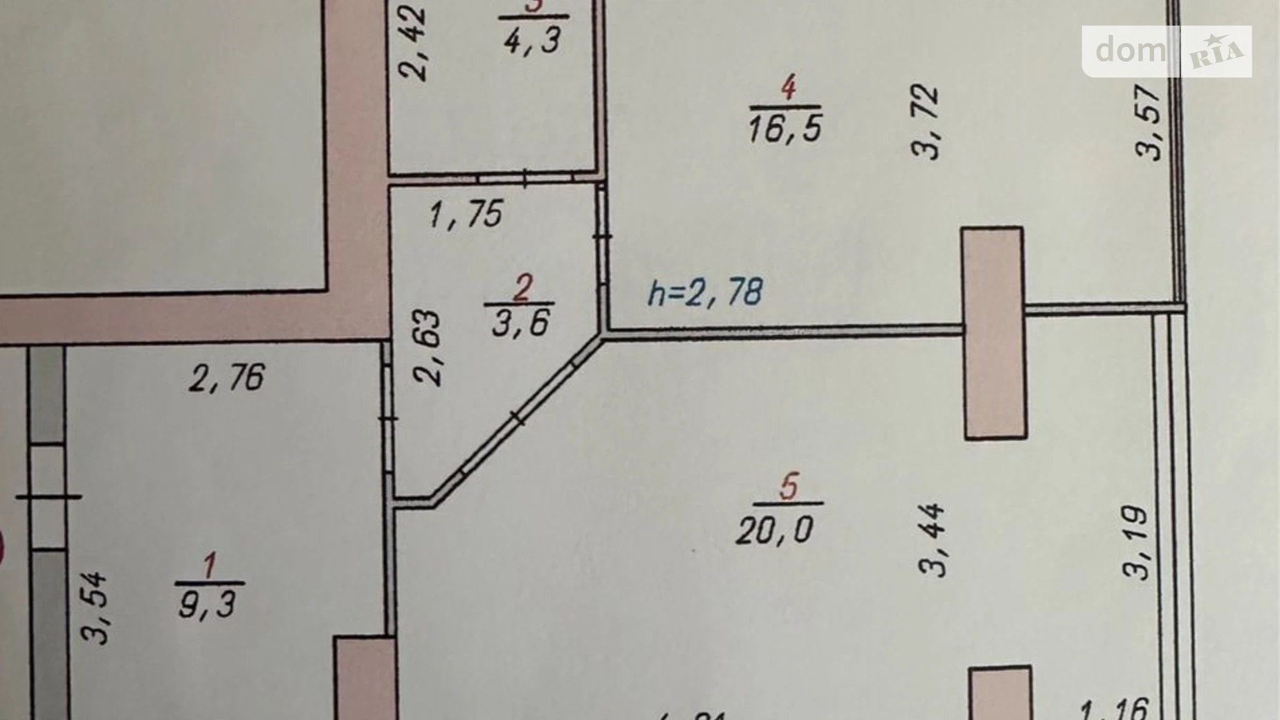 Продается 1-комнатная квартира 53 кв. м в Хмельницком, ул. Заречанская, 3/2В - фото 2