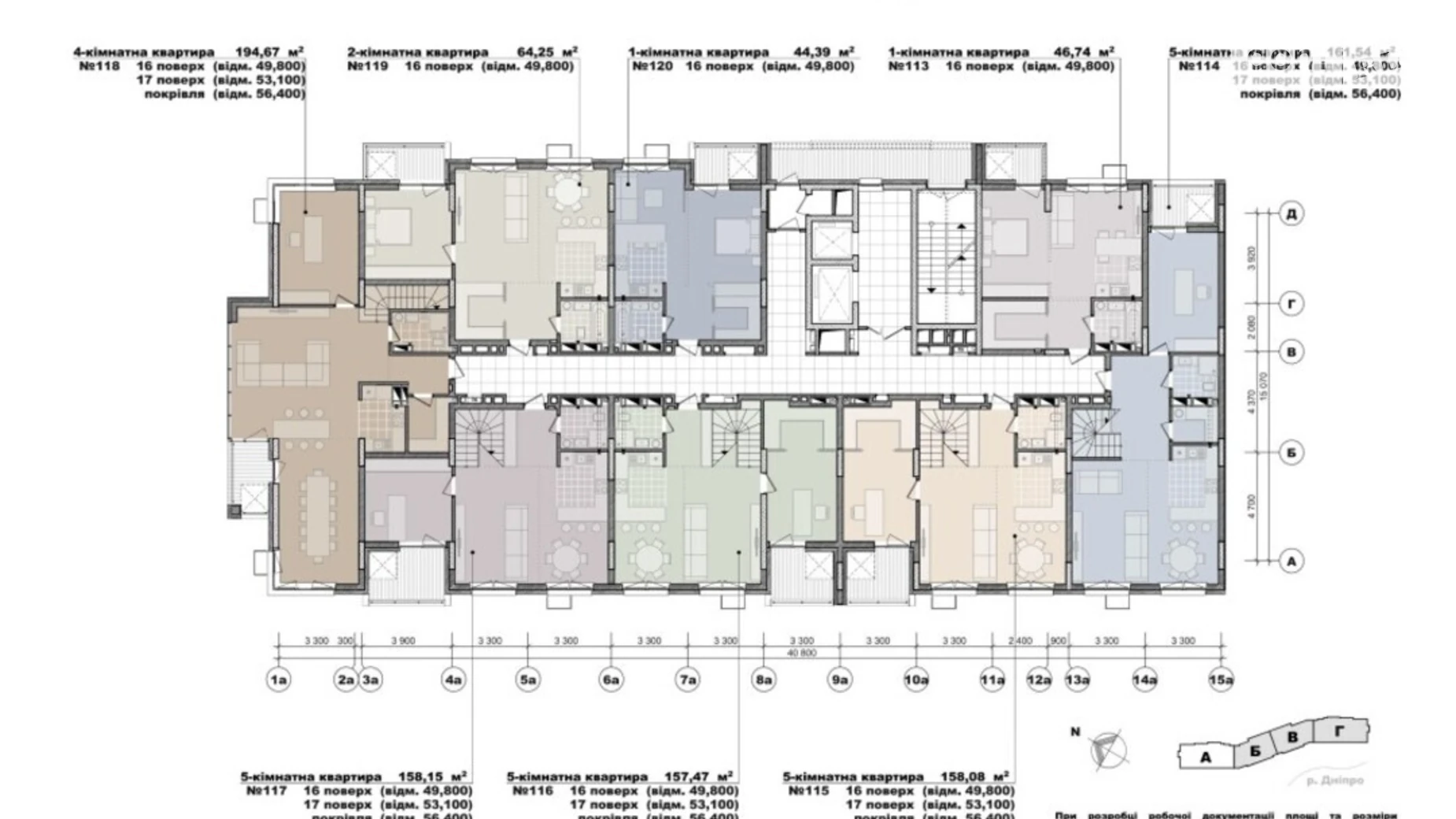 Продается 1-комнатная квартира 44.39 кв. м в Киеве, ул. Никольско-Слободская, 11 - фото 2