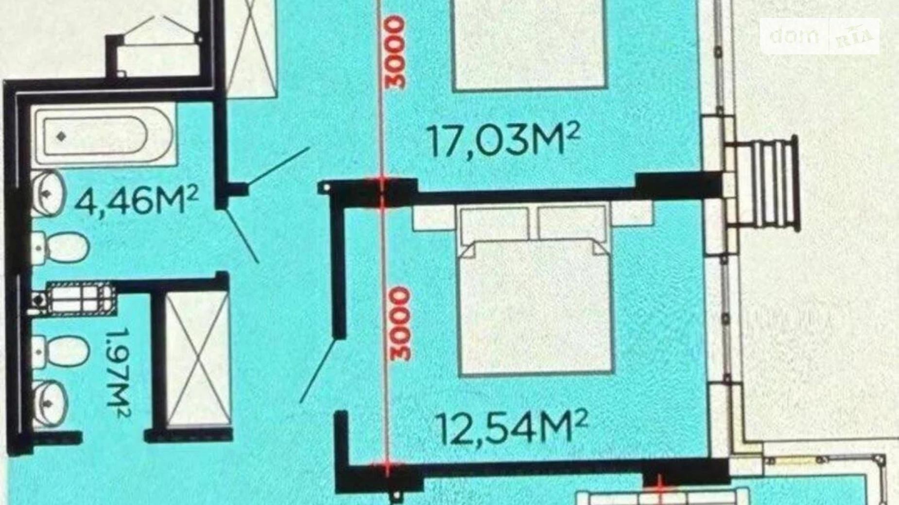 Продается 2-комнатная квартира 66 кв. м в Львове, ул. Беговая - фото 2