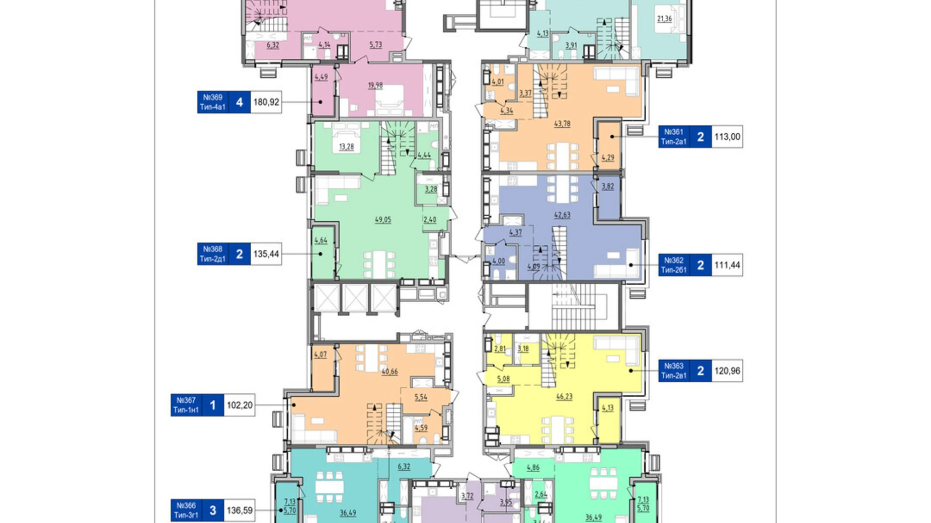Продается 2-комнатная квартира 101.9 кв. м в Киеве, ул. Коновальца Евгения, 30 - фото 2