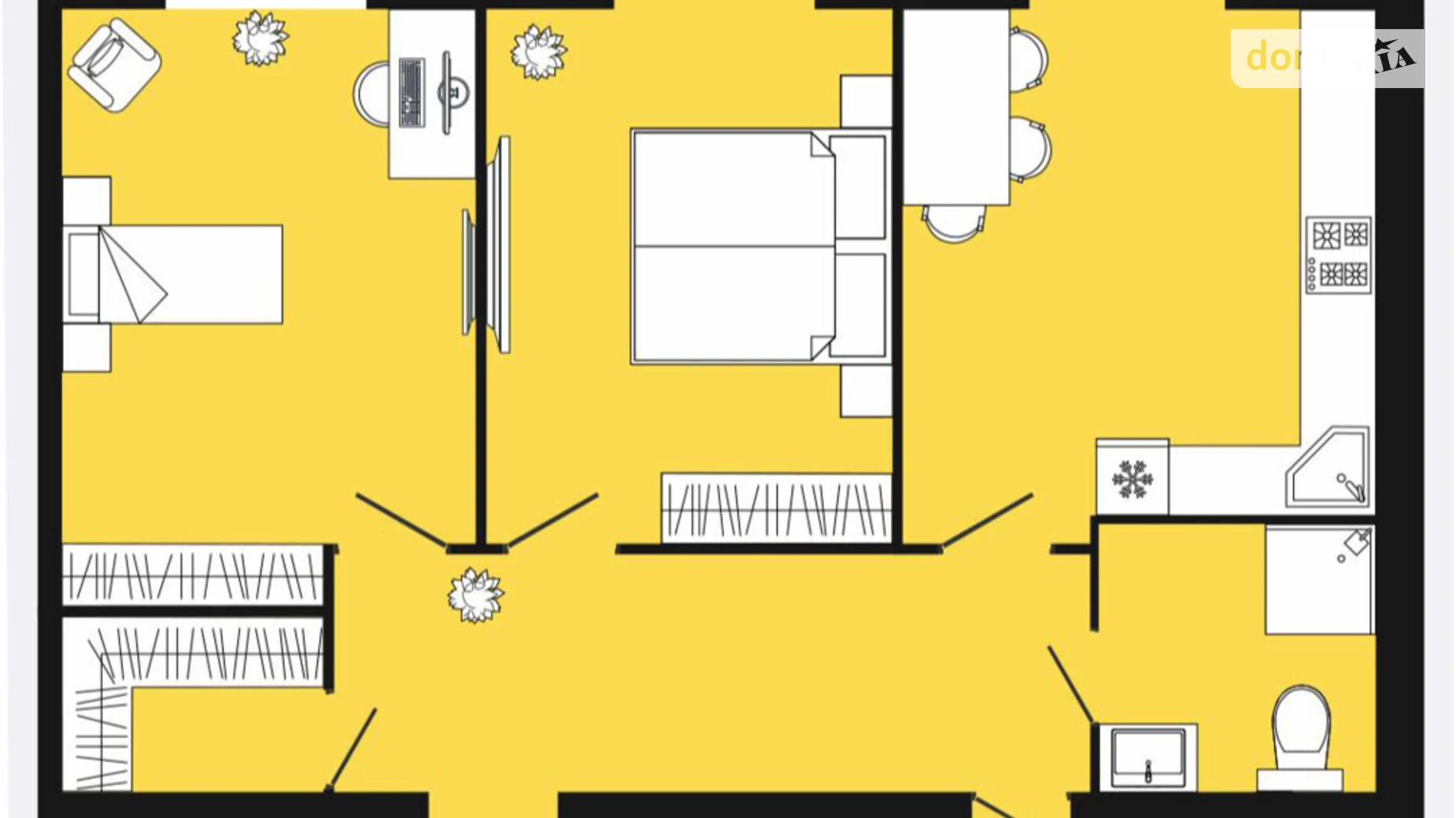 Продается 1-комнатная квартира 79.2 кв. м в Слобожанском, ул. Содружества, 10 - фото 2