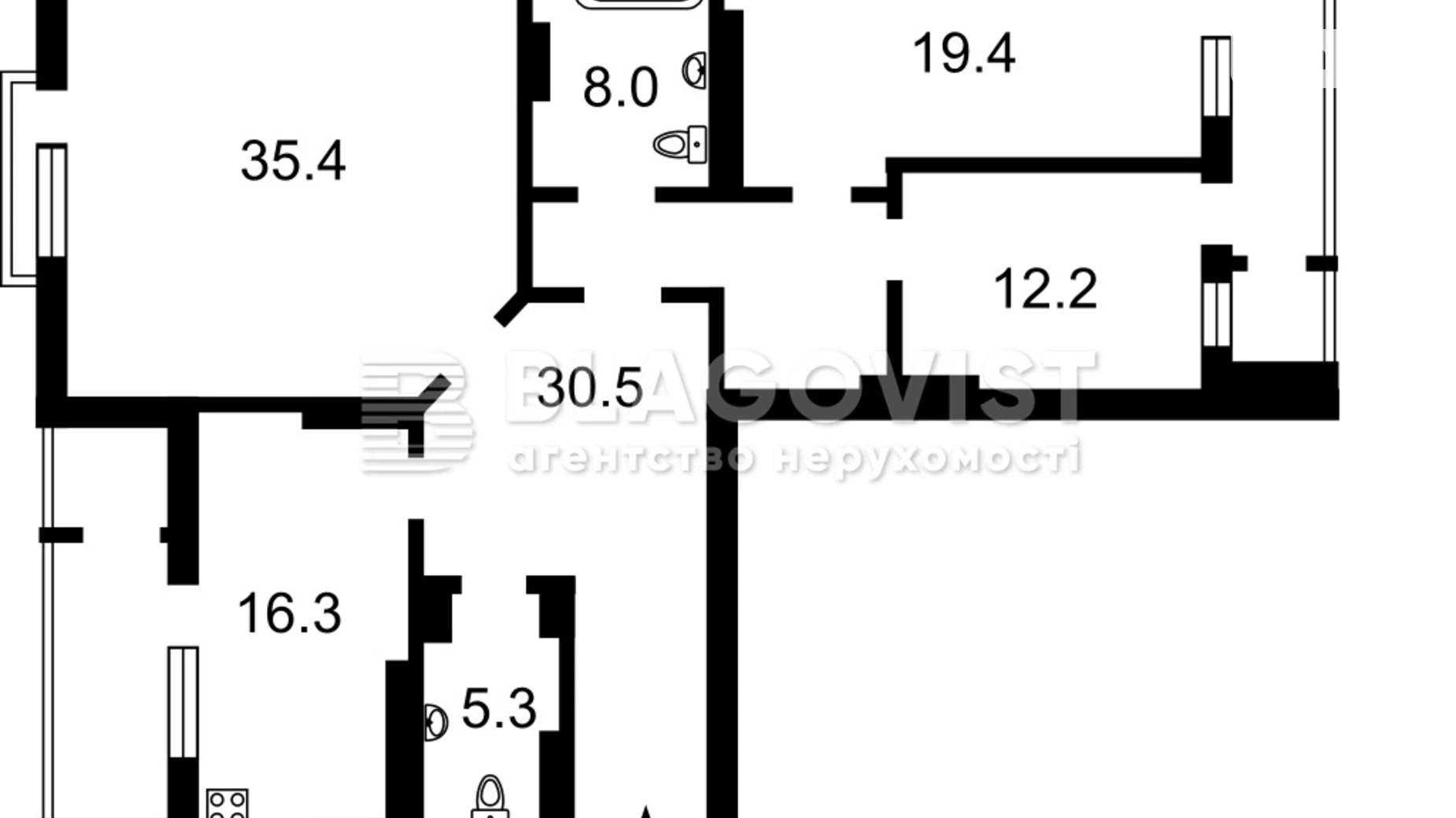 Продается 3-комнатная квартира 139.4 кв. м в Киеве, ул. Коновальца Евгения, 44А - фото 2