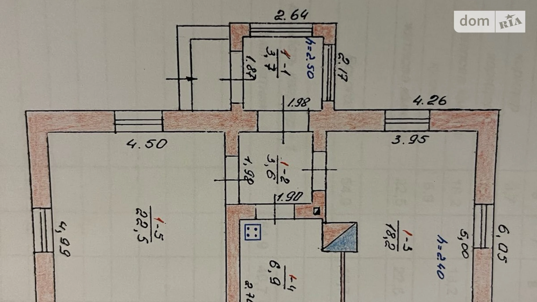 Продается одноэтажный дом 54.9 кв. м с террасой, цена: 12000 $ - фото 4