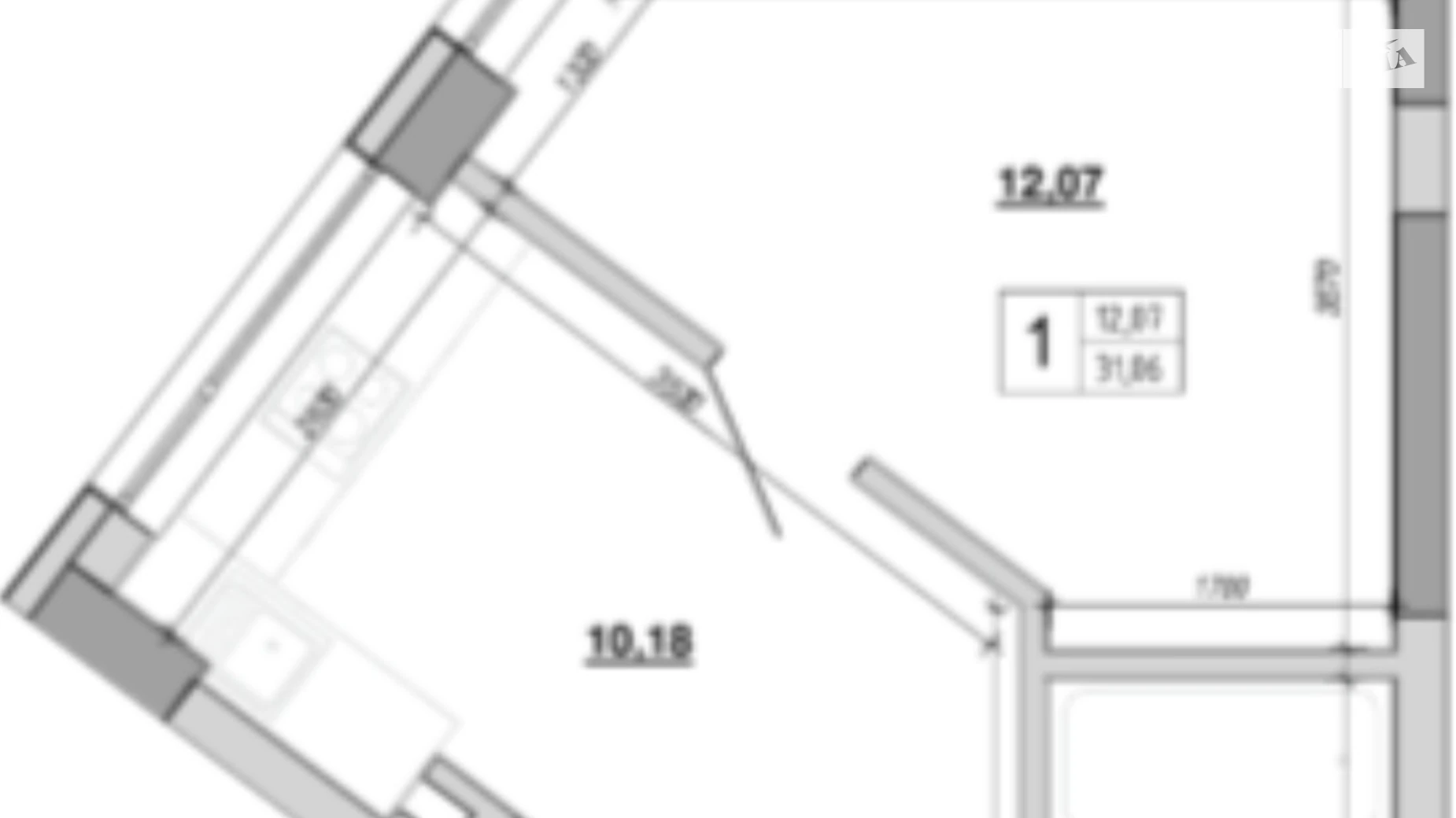 Продается 1-комнатная квартира 31 кв. м в Львове, цена: 41999 $ - фото 4