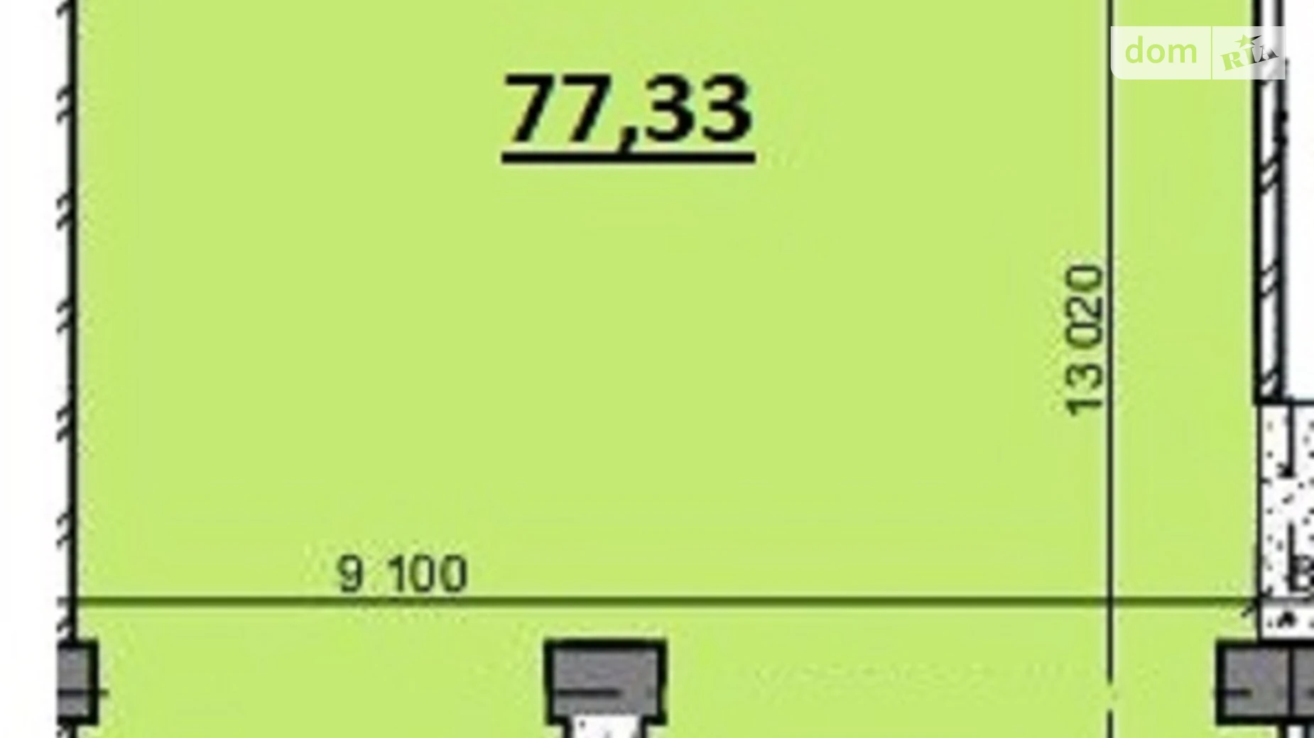 Продается помещения свободного назначения 77 кв. м в 9-этажном здании, цена: 84700 $ - фото 2