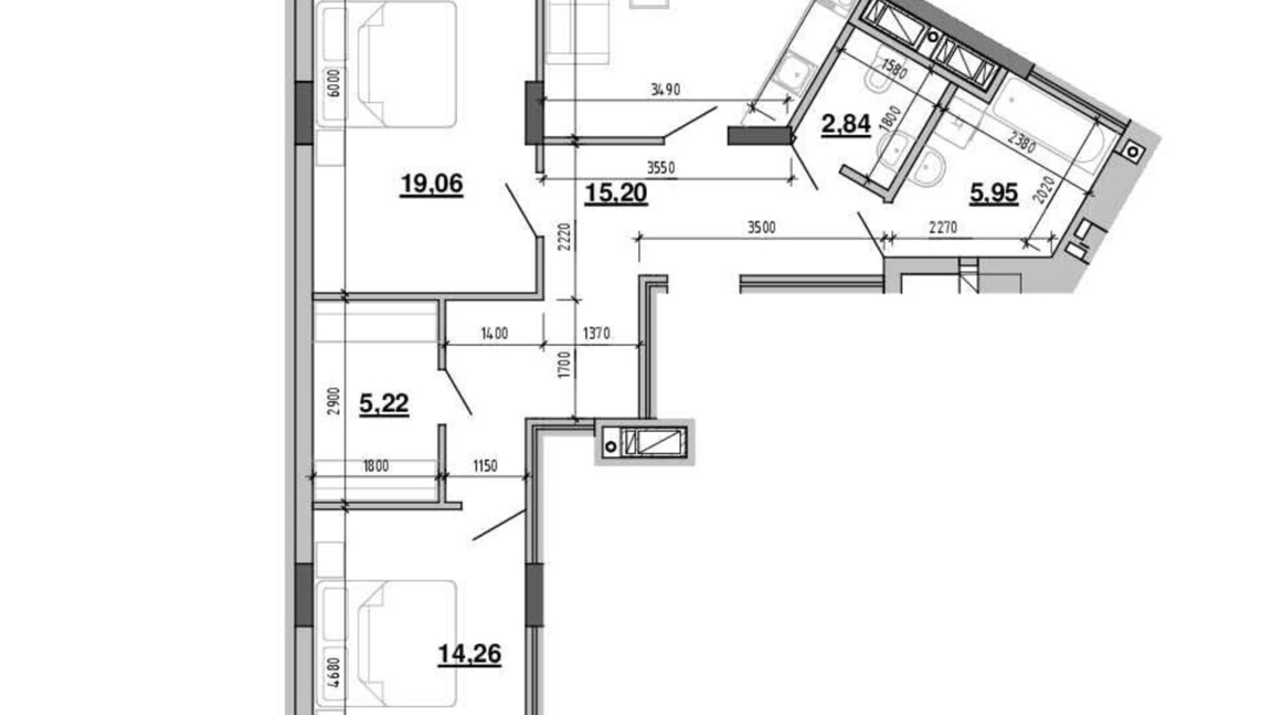 Продается 2-комнатная квартира 95.2 кв. м в Львове, ул. Хмельницкого Богдана, 207Г - фото 2
