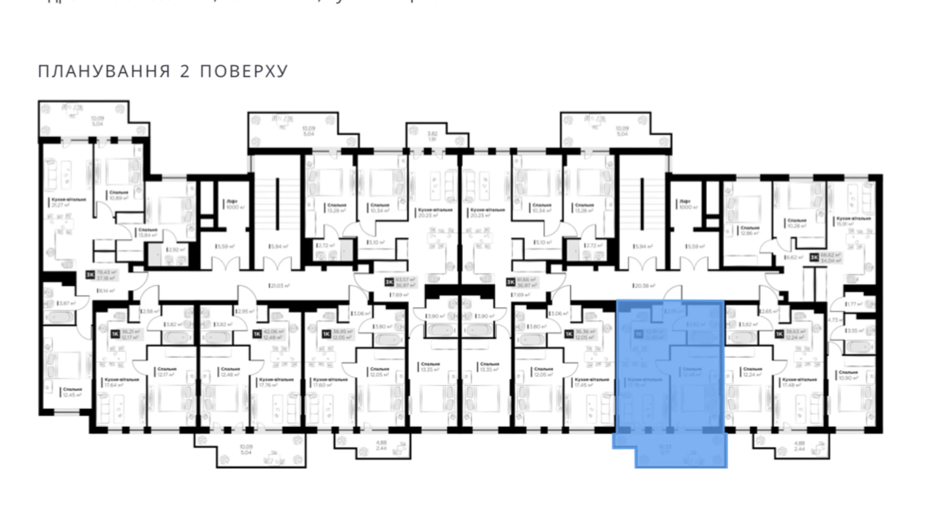 Продается 1-комнатная квартира 42.18 кв. м в Винниках, ул. Галицкая, 7 - фото 2
