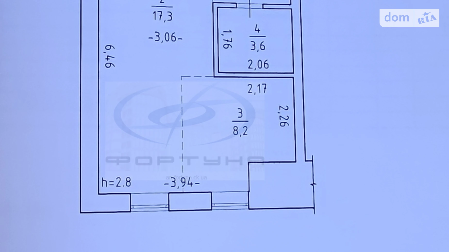 Продається 1-кімнатна квартира 33 кв. м у Черкасах, вул. Волкова Сержанта, 25 - фото 3