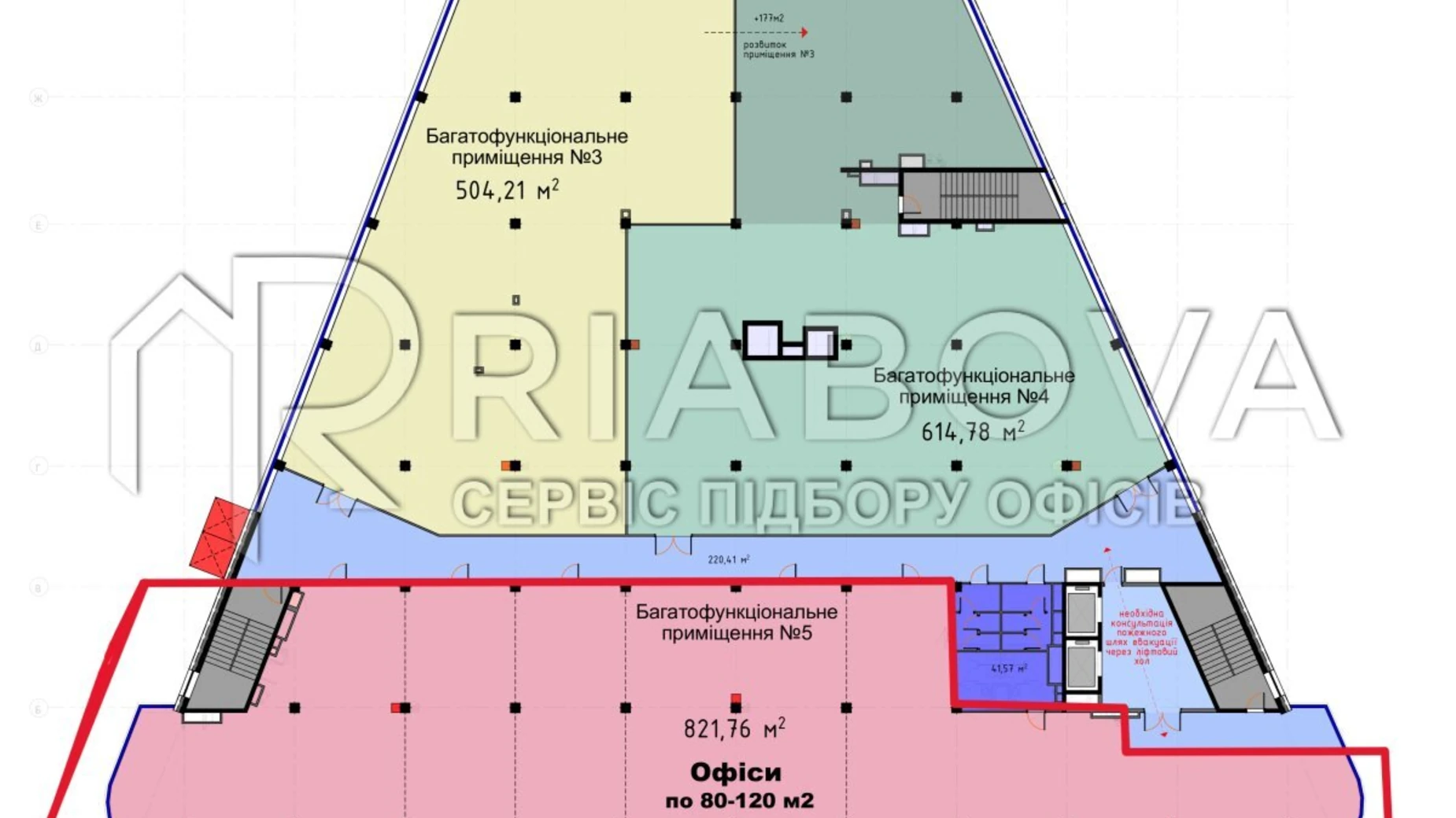 Сдается в аренду офис 821.76 кв. м в бизнес-центре, цена: 12326 $ - фото 2