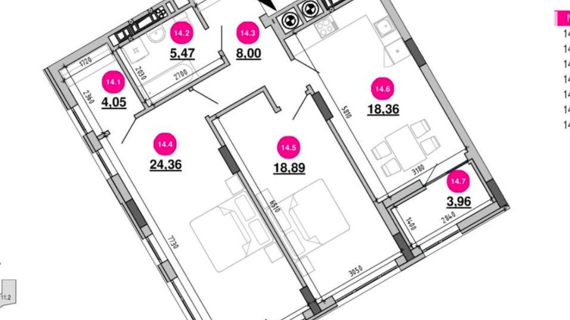 Продается 2-комнатная квартира 83 кв. м в Львове, ул. Хмельницкого Богдана - фото 2