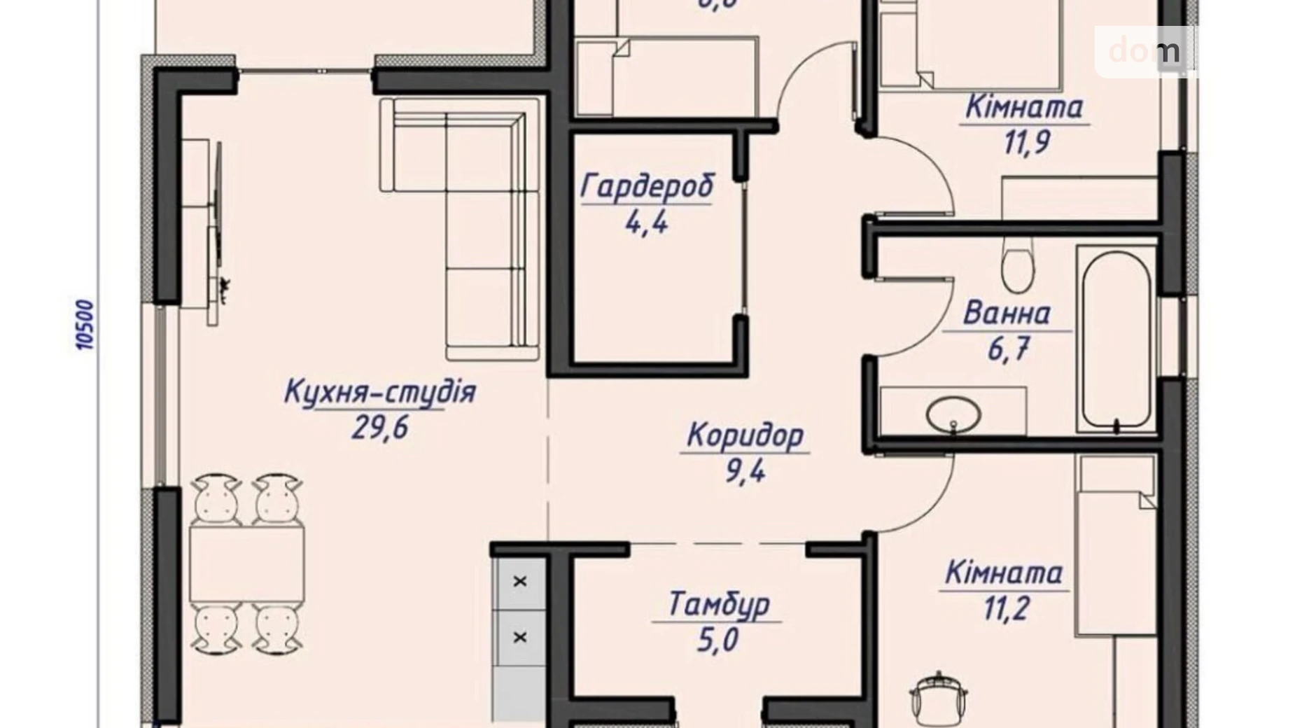 Продается одноэтажный дом 95 кв. м с террасой, цена: 89000 $ - фото 2