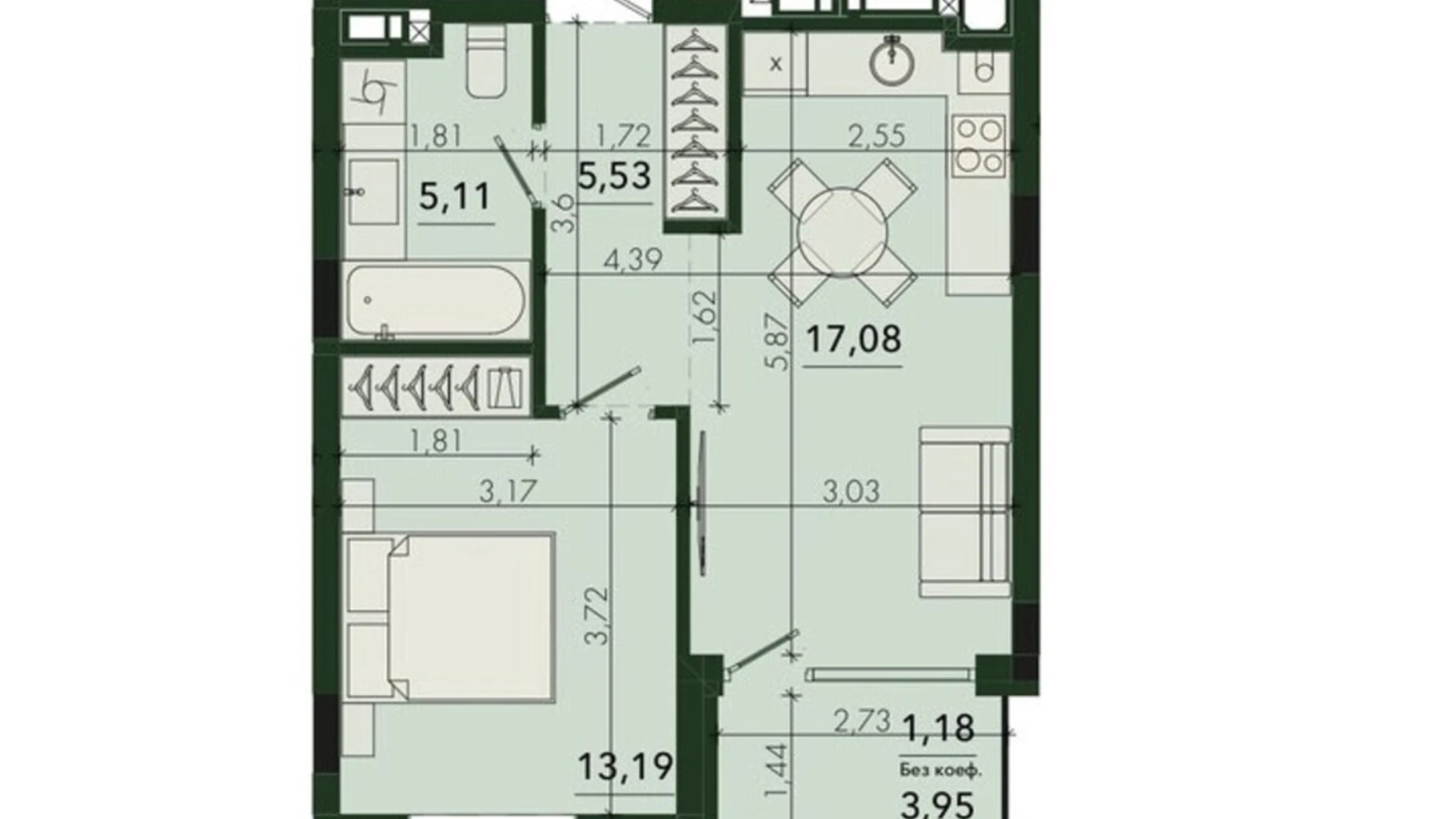 Продается 1-комнатная квартира 42.09 кв. м в Сокольниках, ул. Героев Крут - фото 4