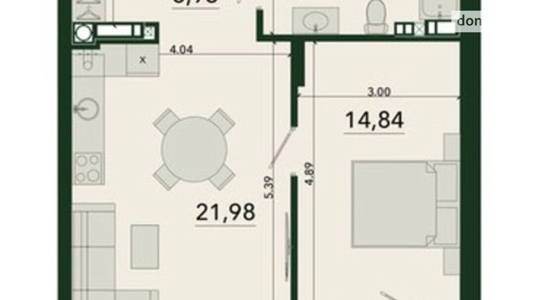 Продается 1-комнатная квартира 52.25 кв. м в Сокольниках, ул. Героев Крут - фото 3