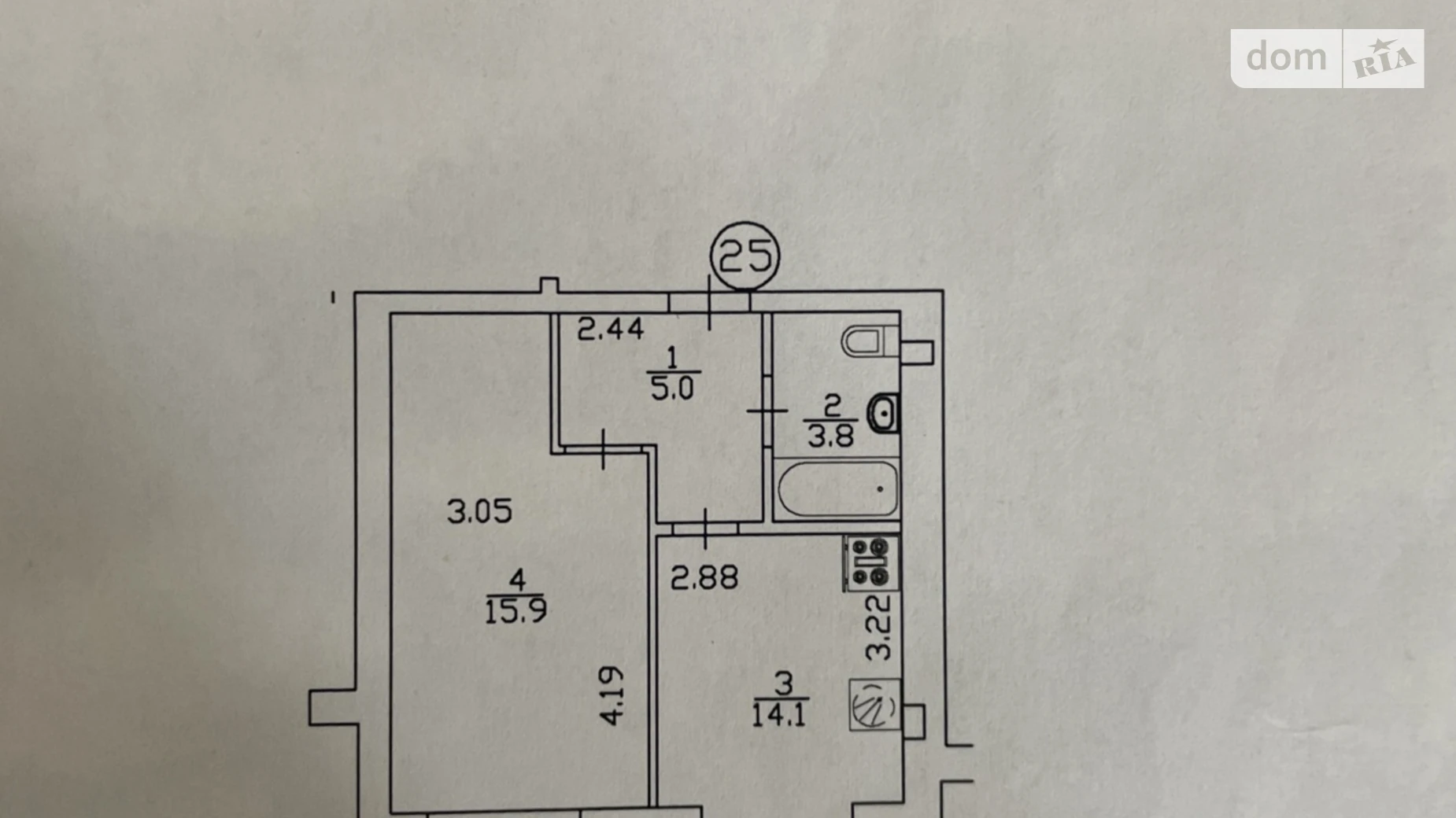 Продається 1-кімнатна квартира 38.9 кв. м у Ірпені, вул. Мечникова - фото 2