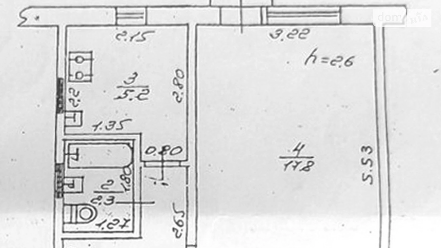 Продается 1-комнатная квартира 29.4 кв. м в Одессе, ул. Академика Королева, 78 - фото 2