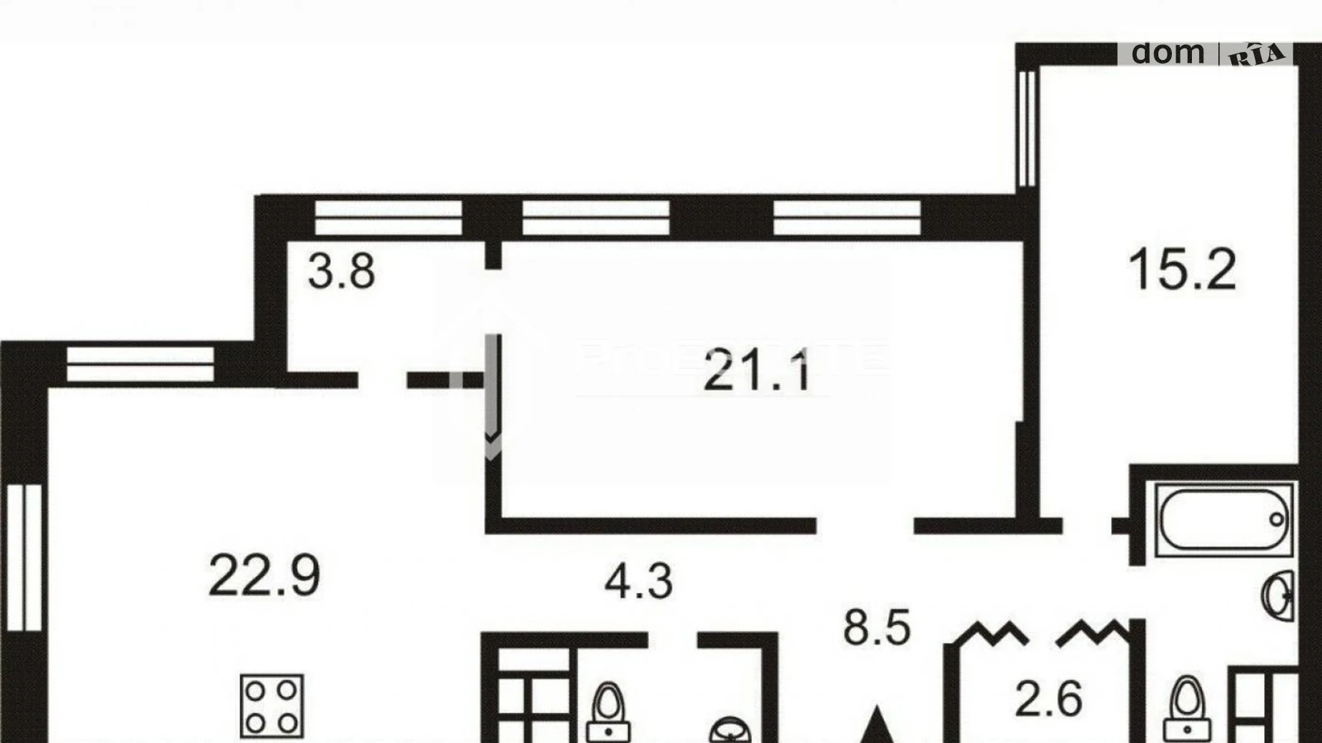 Продается 2-комнатная квартира 88 кв. м в Киеве, цена: 175000 $ - фото 2