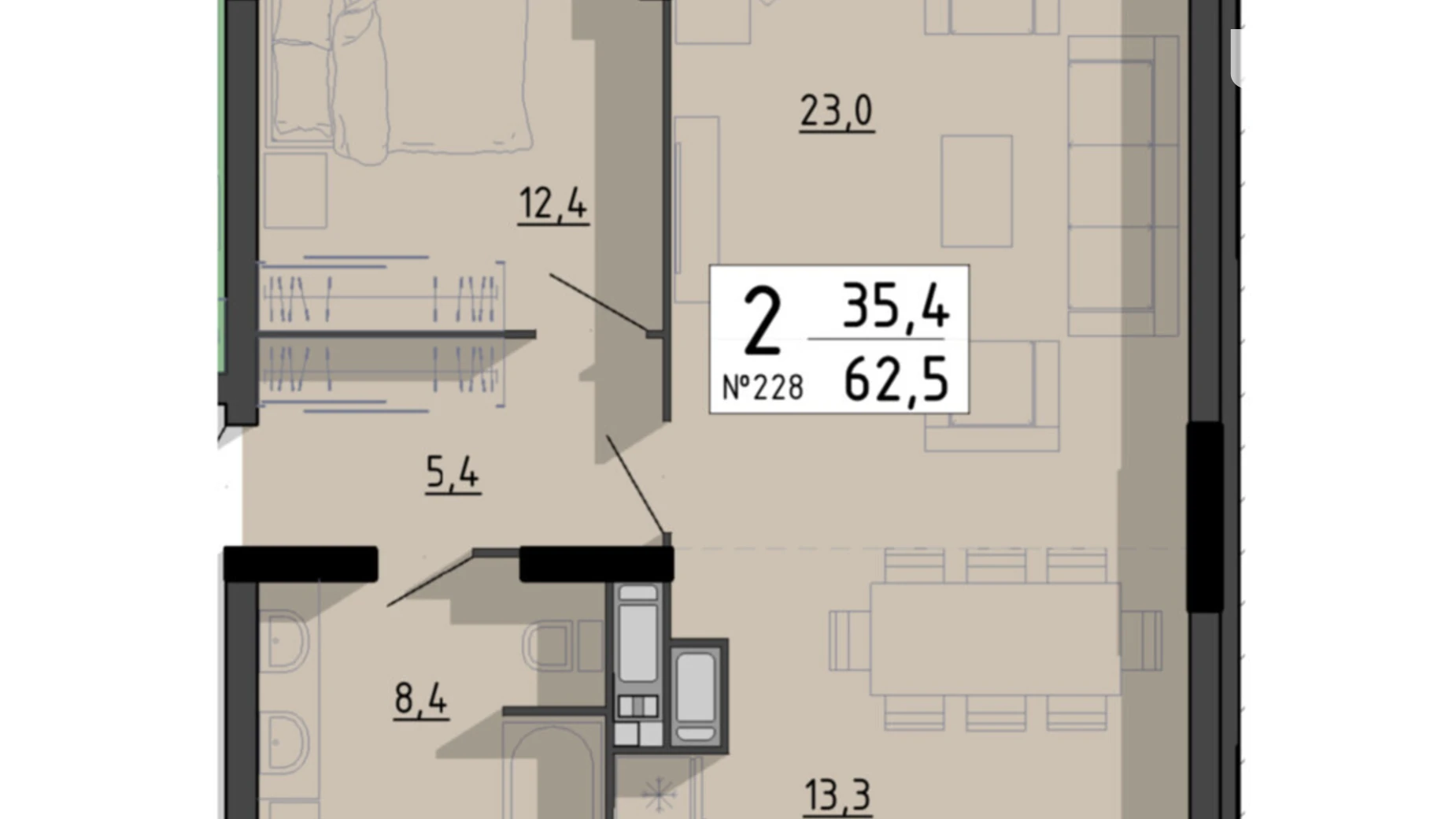 ул. Билецкая, 56 Цыганская Гора Тернополь ЖК SvitLand Residences, цена: 56250 $ - фото 2