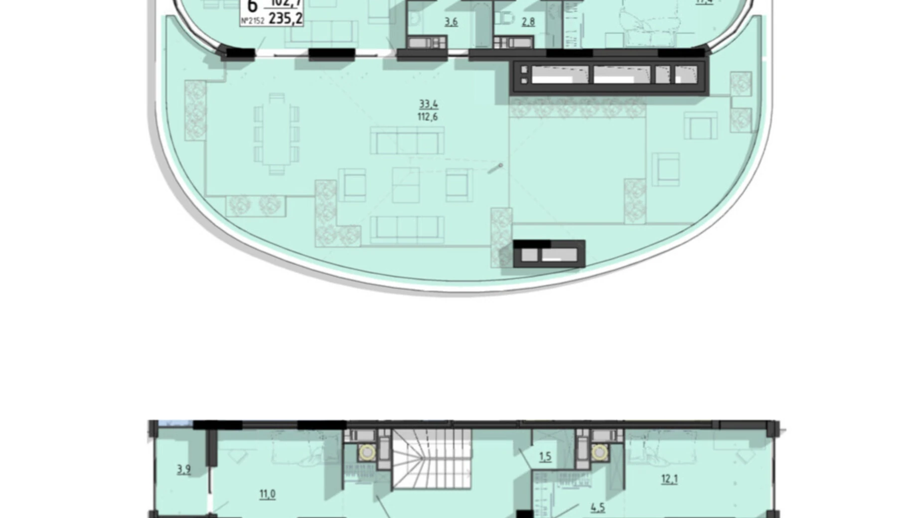 6-комнатная квартира 235.2 кв. м в Тернополе, цена: 352800 $ - фото 2