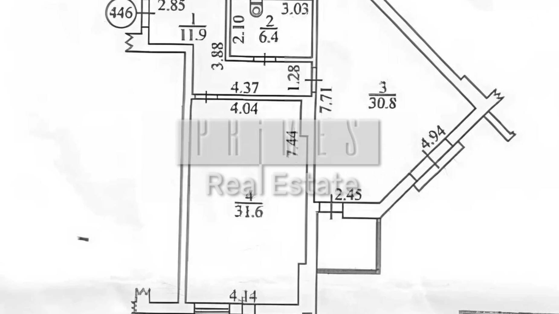 Продается 2-комнатная квартира 92 кв. м в Киеве, ул. Коновальца Евгения, 44А - фото 2