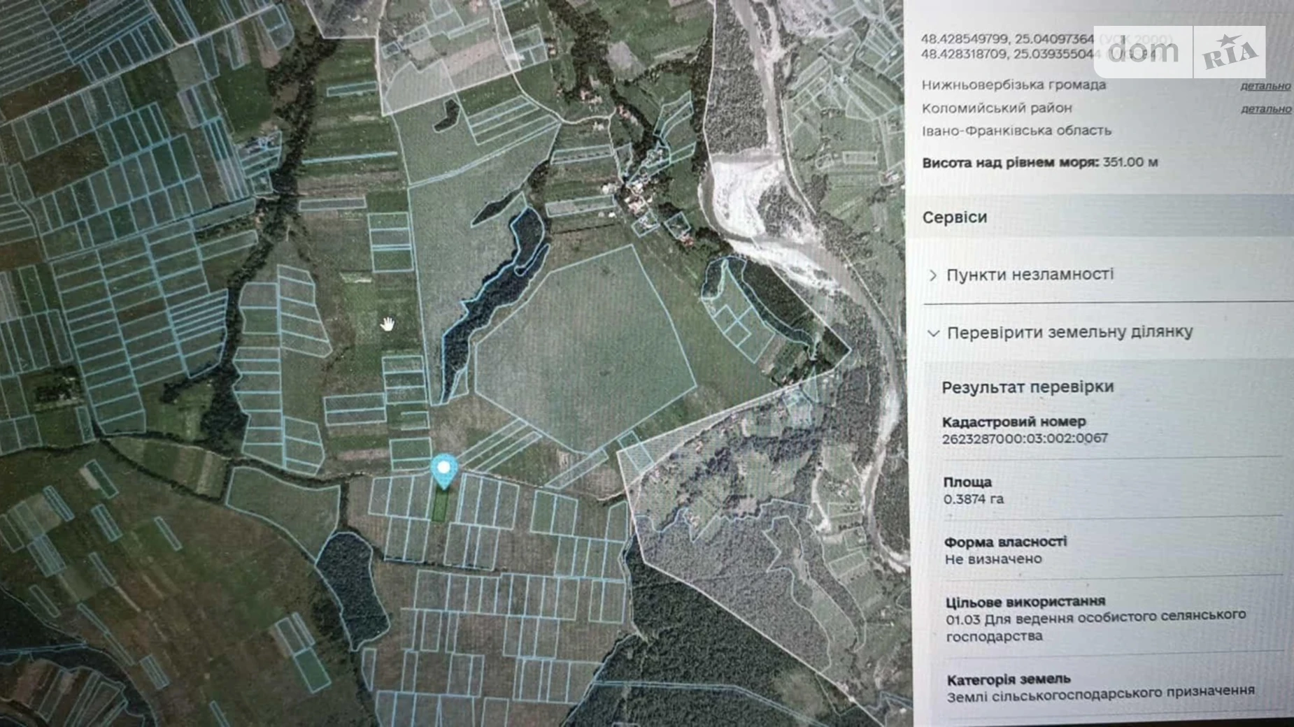 Продается земельный участок 38.74 соток в Ивано-Франковской области, цена: 4000 $ - фото 2