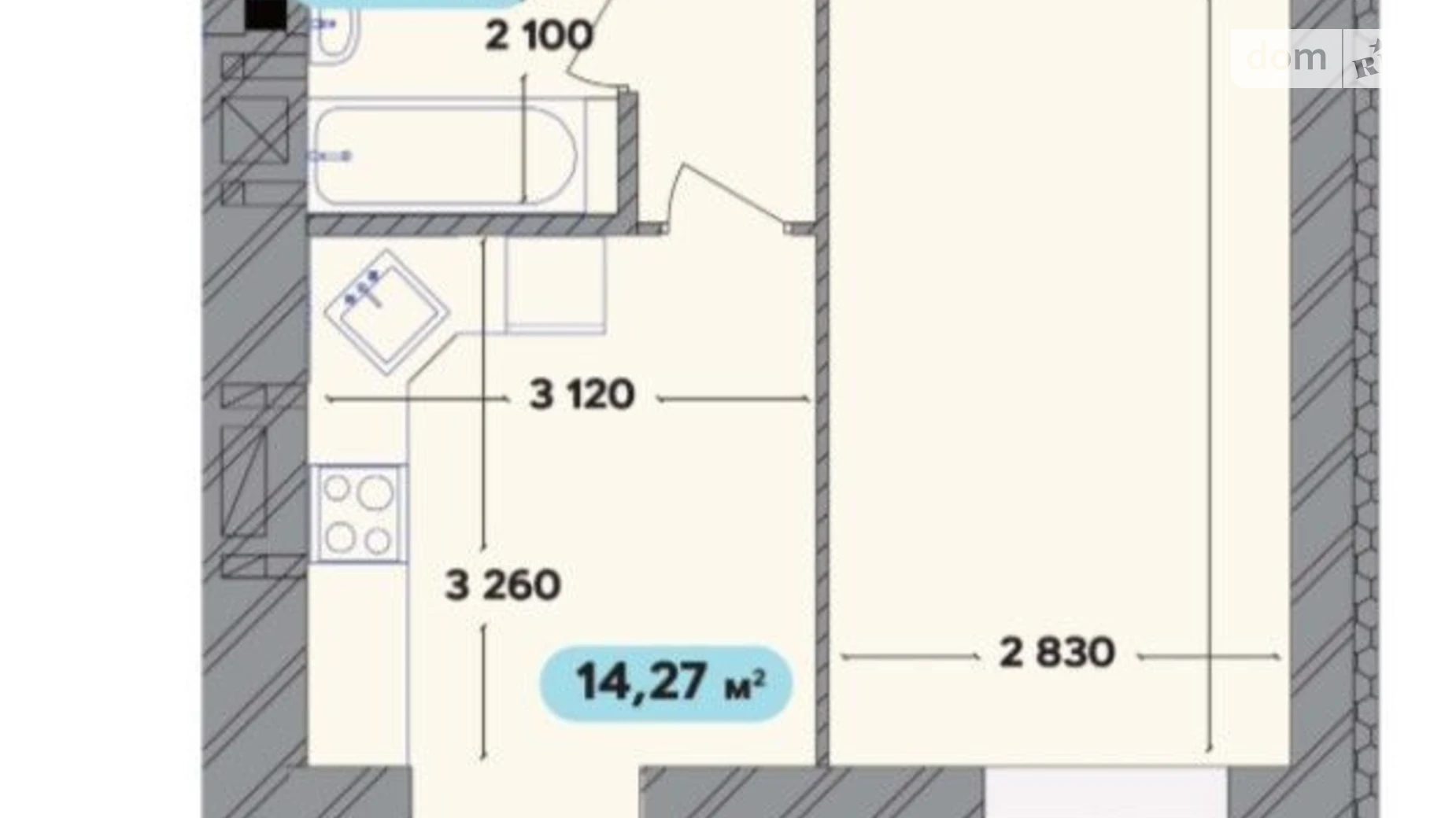 Продается 1-комнатная квартира 40 кв. м в Хмельницком, ул. Нижняя Береговая - фото 2