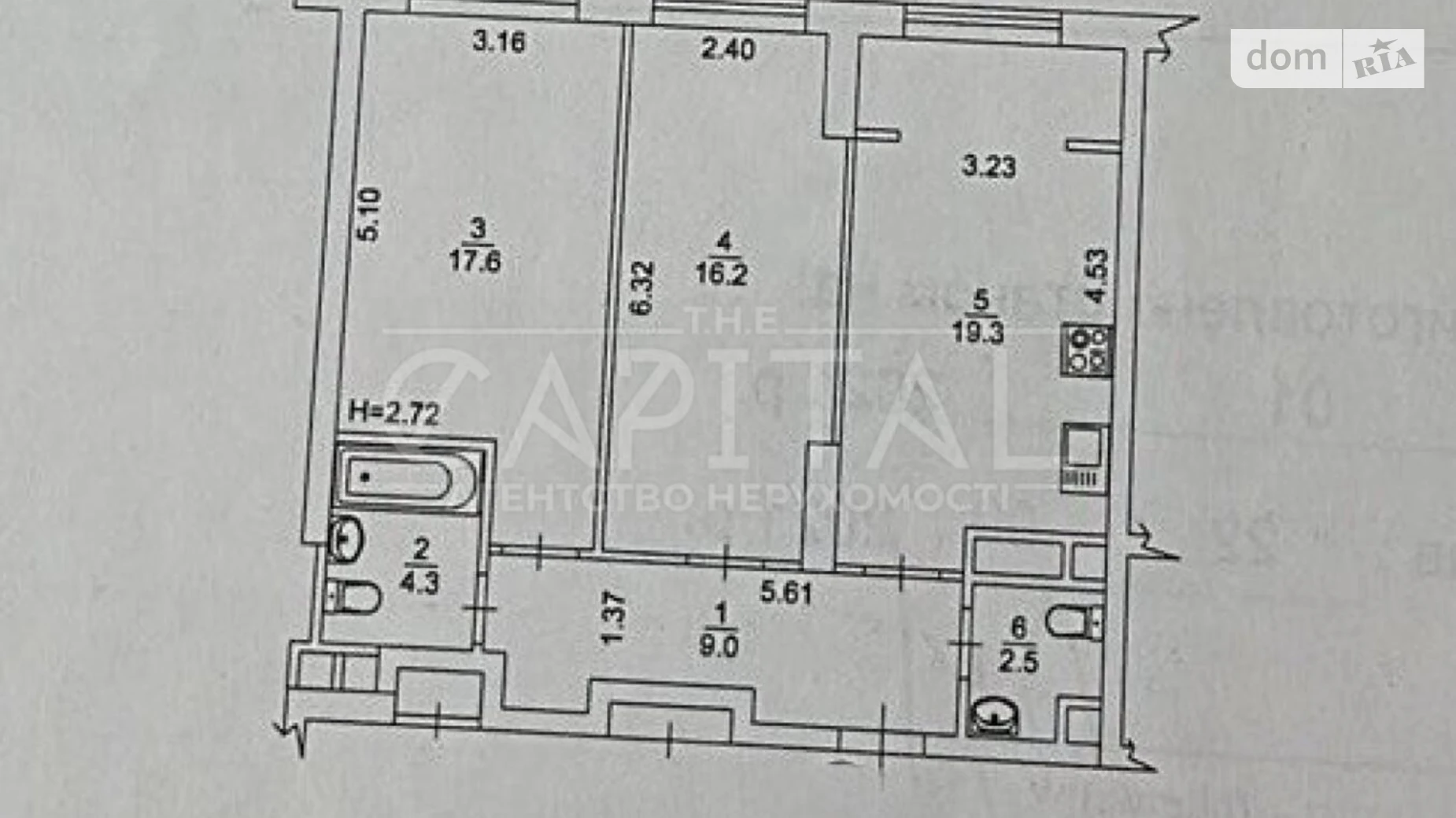 Продається 2-кімнатна квартира 68.9 кв. м у Києві, вул. Академіка Заболотного, 1Б - фото 2