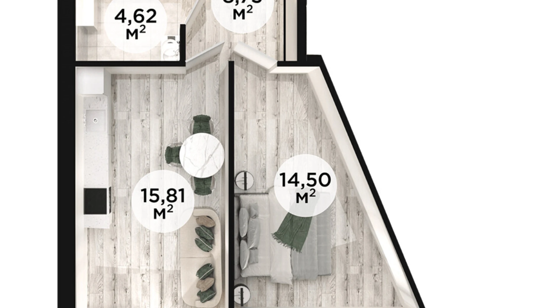 Продається 1-кімнатна квартира 59.4 кв. м у Дніпрі, вул. Сонячна Набережна(Малиновського Маршала) - фото 3