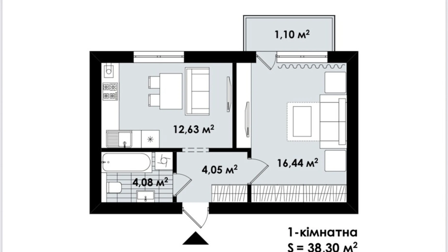 Продается 3-комнатная квартира 75.34 кв. м в Ровно, ул. Назара Небожинского(Павлюченко), 6 - фото 3