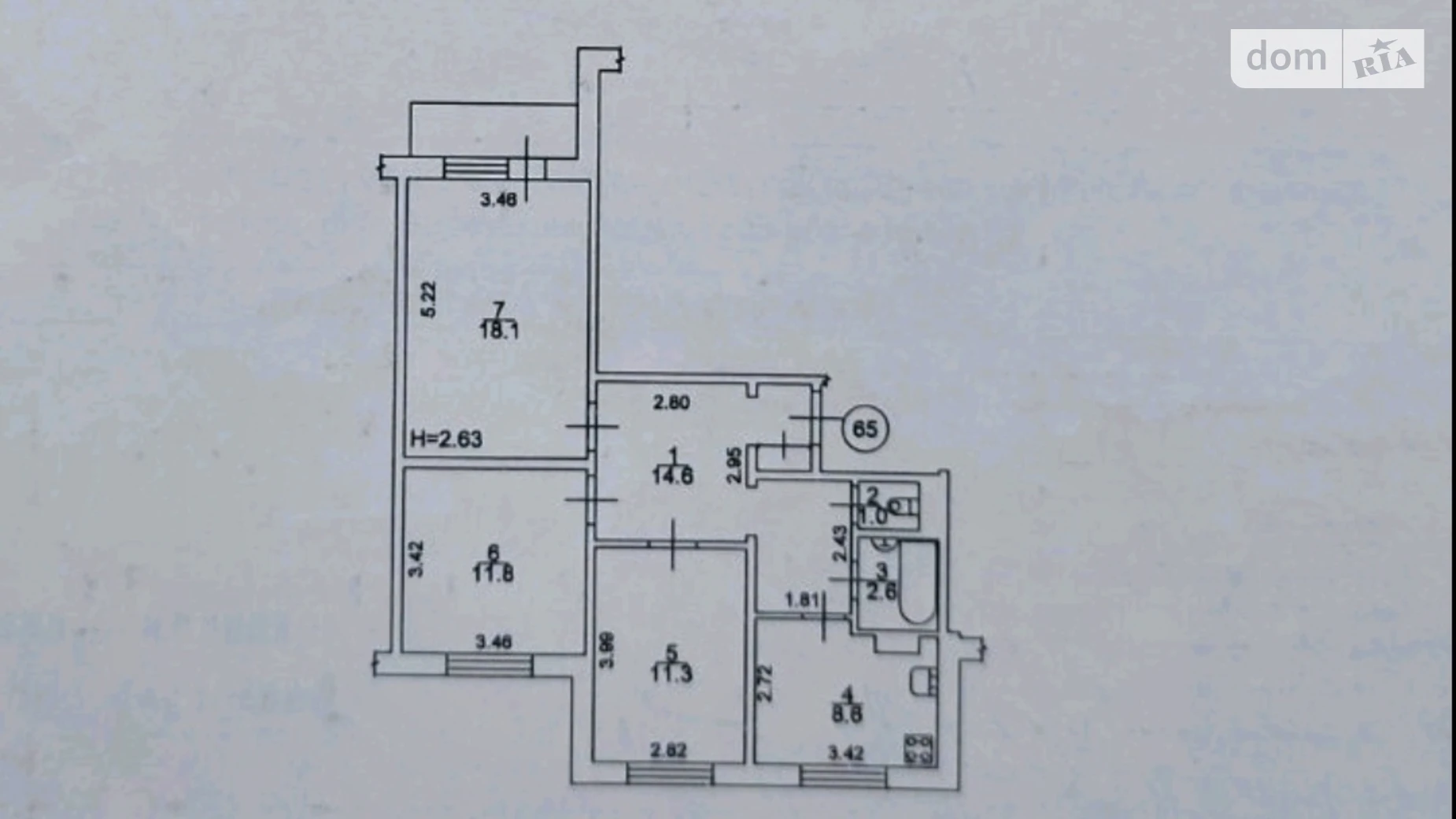 Продается 3-комнатная квартира 71.6 кв. м в Киеве, просп. Оболонский, 40А - фото 2